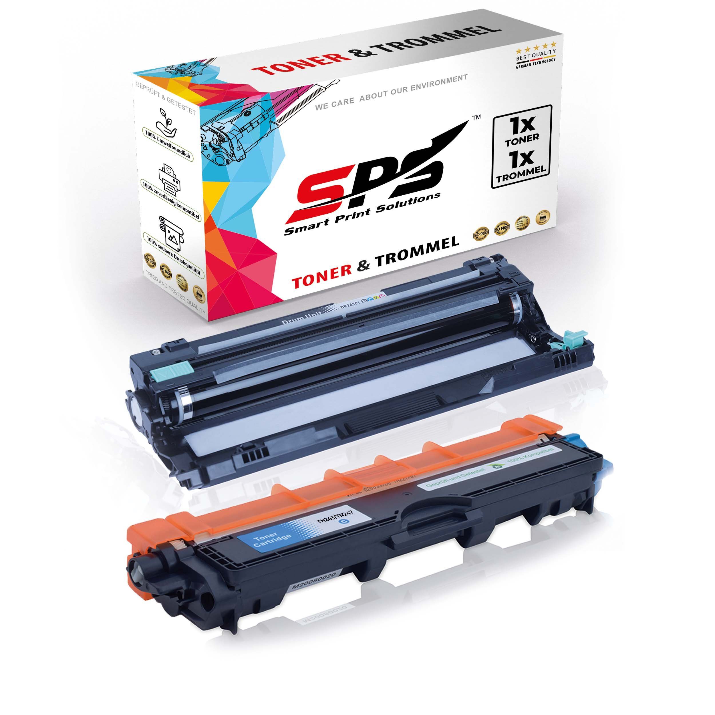 SPS Tonerkartusche Kompatibel für Brother DCP-L3550 DR-243CL TN-247C, (2er Pack)