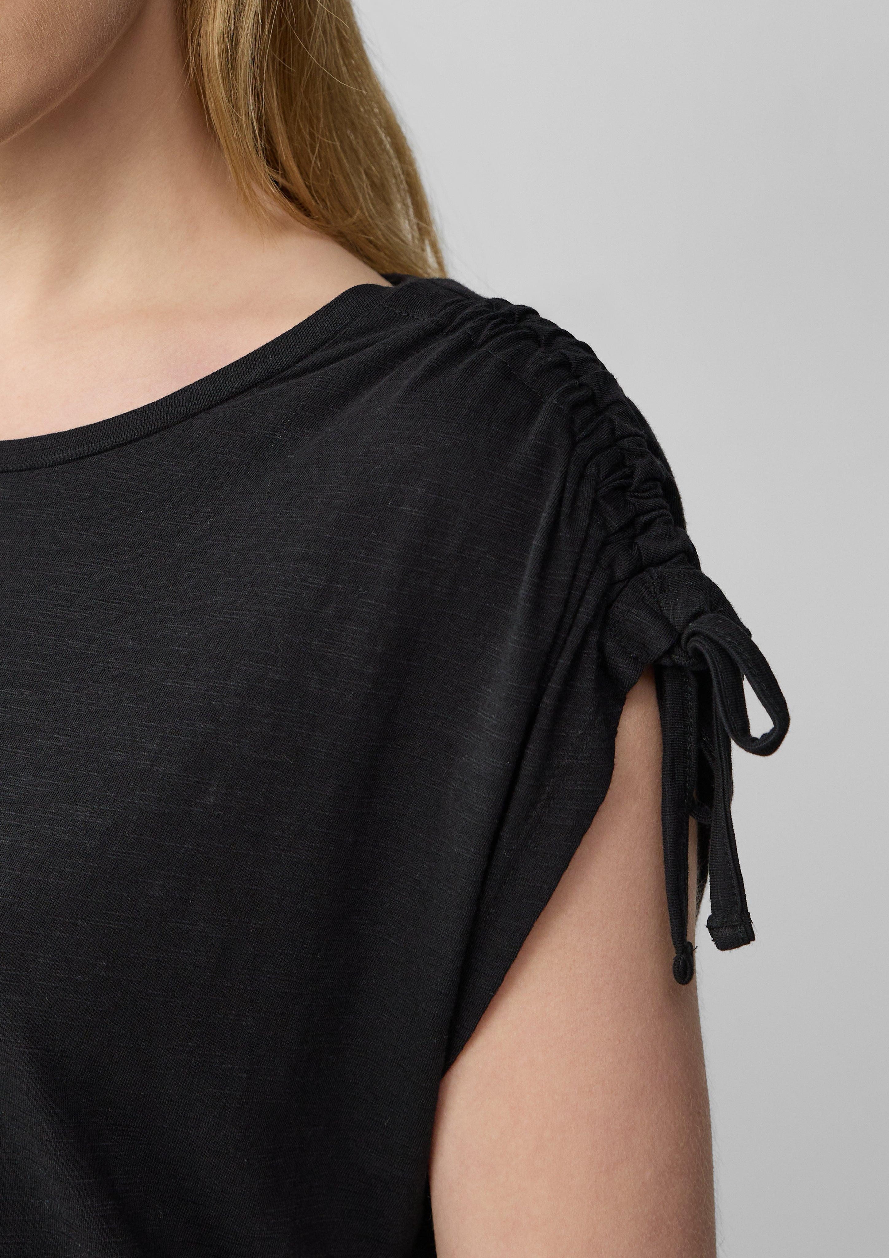 s.Oliver Shirttop T-Shirt mit Flammgarnstruktur und günstig online kaufen