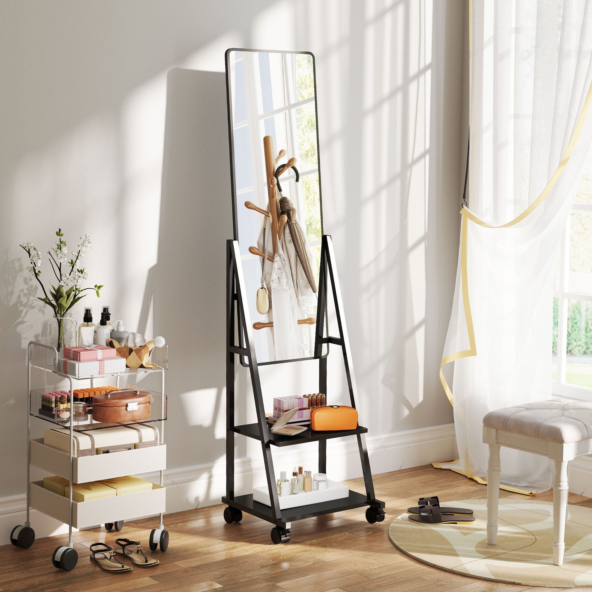HOMCOM Standspiegel 42 x 155 cm, günstig online kaufen