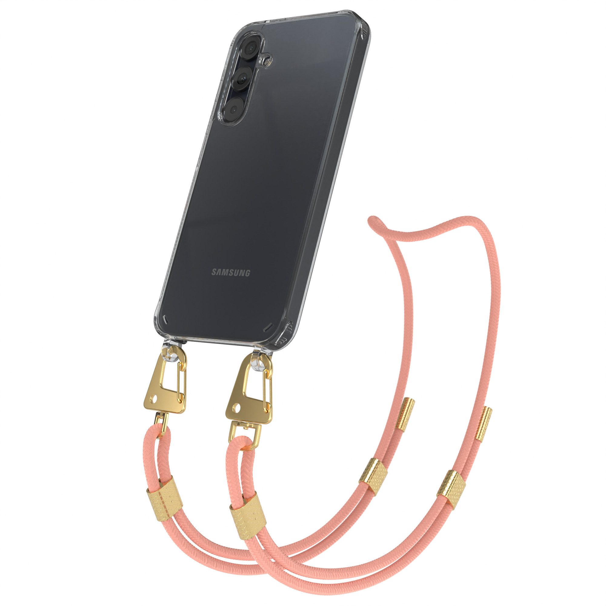 Handykette Silikonhülle mit Kette für Samsung Galaxy A35