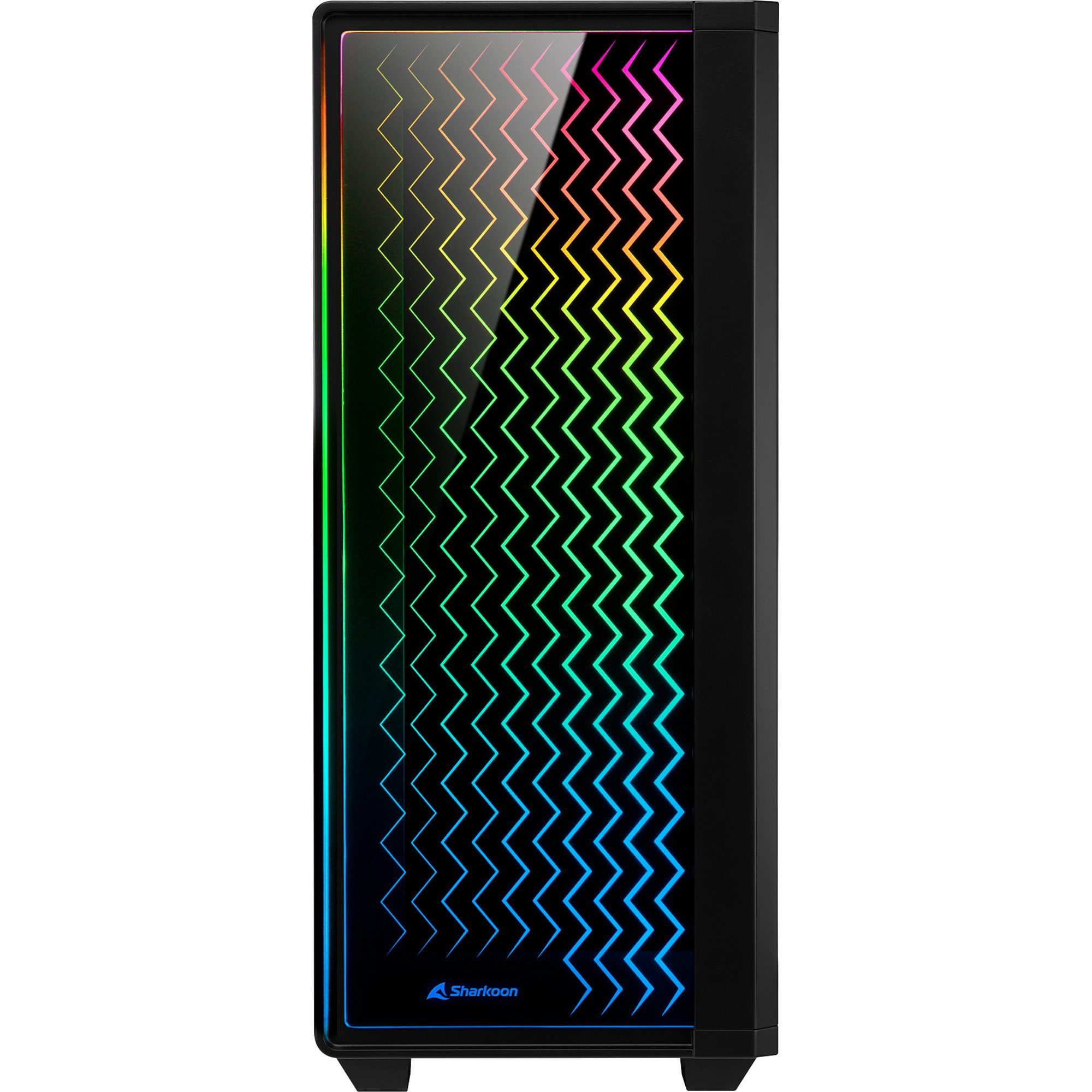 Sharkoon PC-Gehäuse Sharkoon RGB LIT 200, Tower-Gehäuse, (Front und