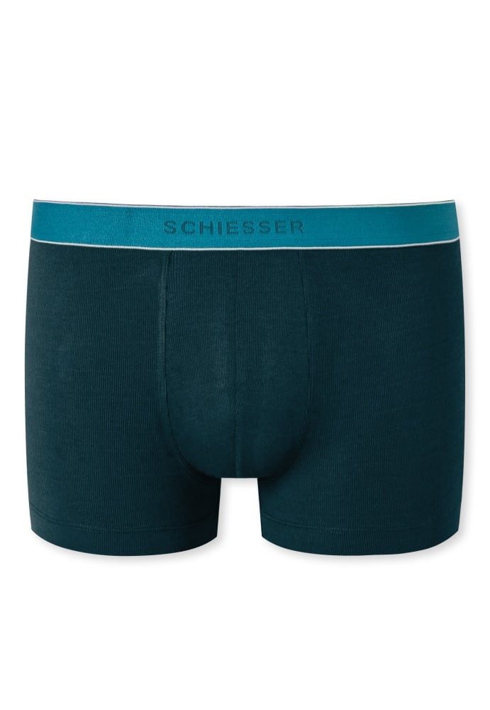 Schiesser Boxershorts Unterwäsche Shorts Modal gestreift petrol Herren - 1 günstig online kaufen