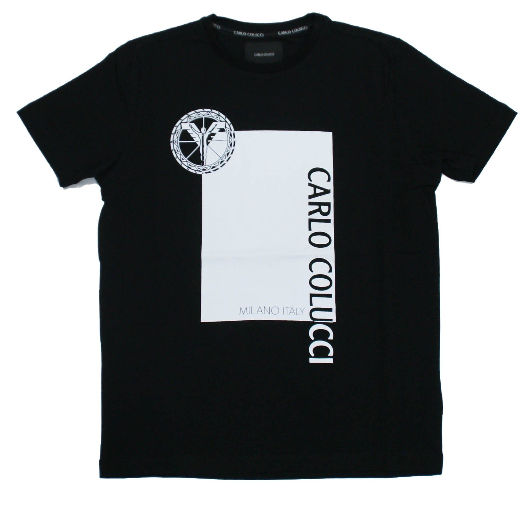 CARLO COLUCCI T-Shirt Block Print (1-tlg)