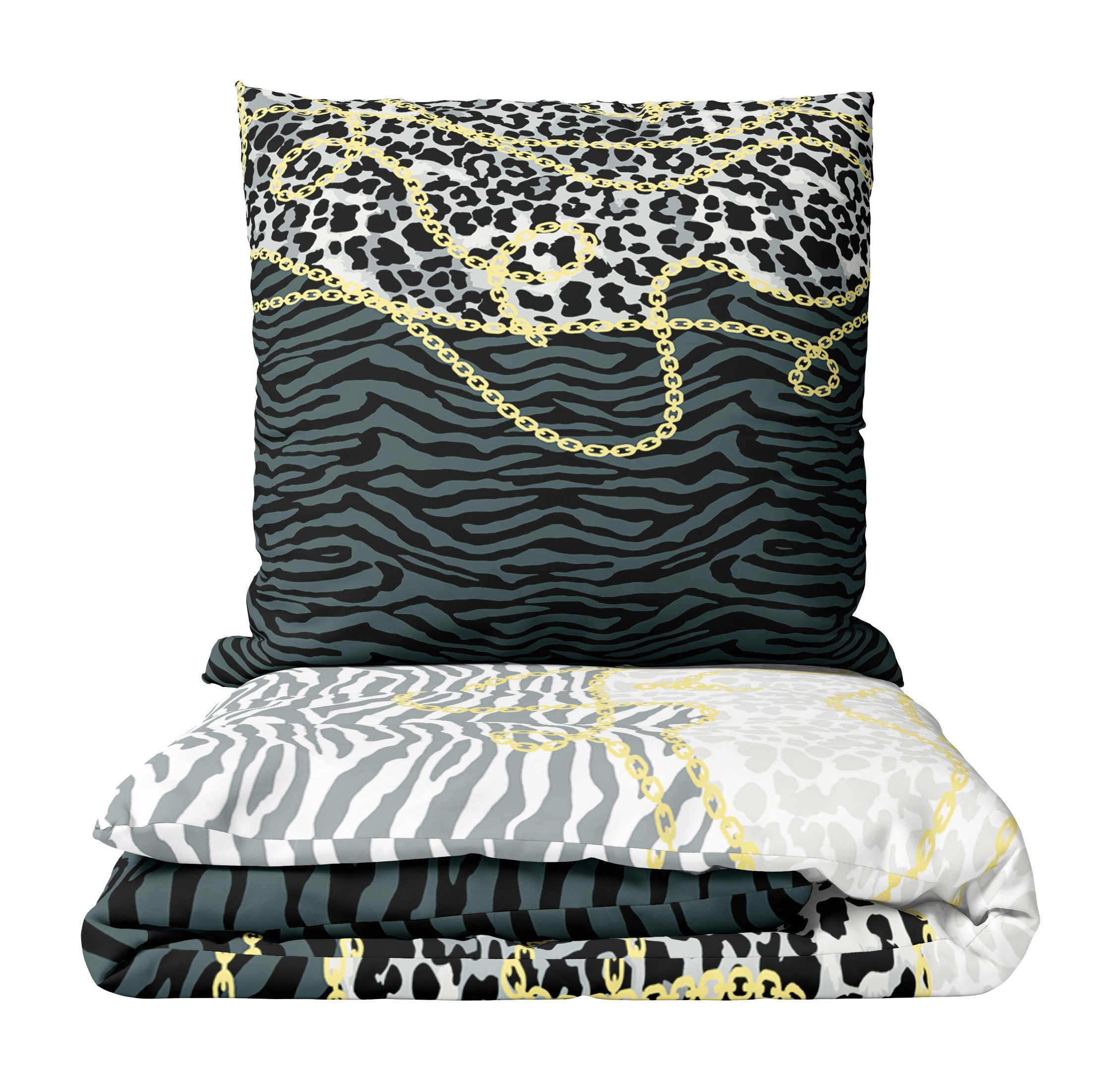 Leonado Vicenti Bettwäsche 135x200 cm kuschelig warm, Fleece, 4 teilig, fla günstig online kaufen