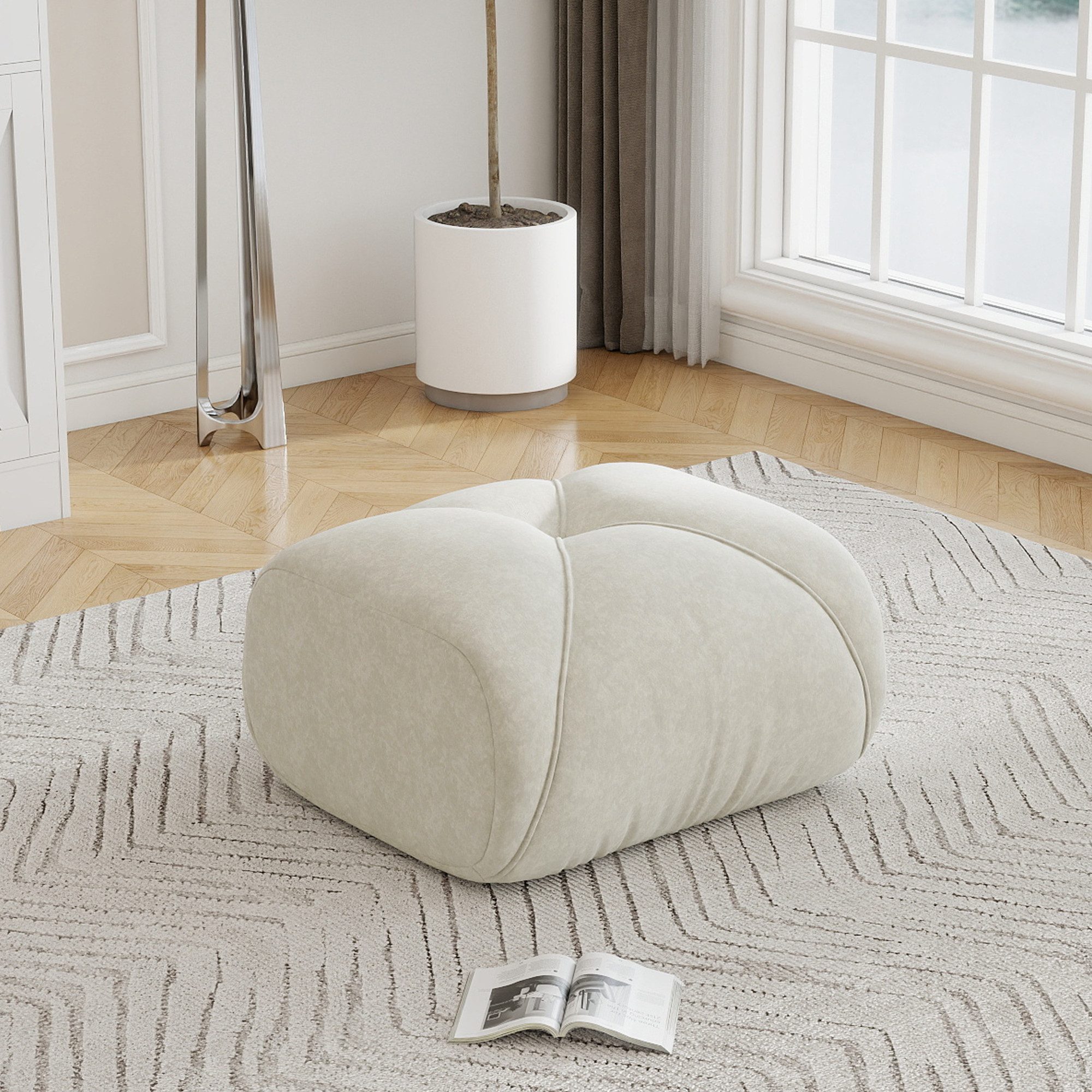 ANYSUN 2-Sitzer modulares 2-Sitzer-Sofa,Polstersofa,Chaiselongue Chenille-Sofa, Komprimiertes Sofa,rutschfester Unterseite,32D-Schaumstoff hoher Dichte, für Wohnzimmer,Schlafzimmer und Heimkino, keine Montage erforderlich