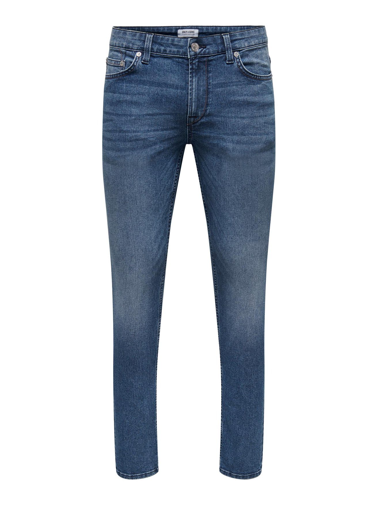 ONLY & SONS Slim-fit-Jeans Slim Fit Jeans Basic Hose Stoned Washed Denim Pants ONSLOOM 5615 in Blau
