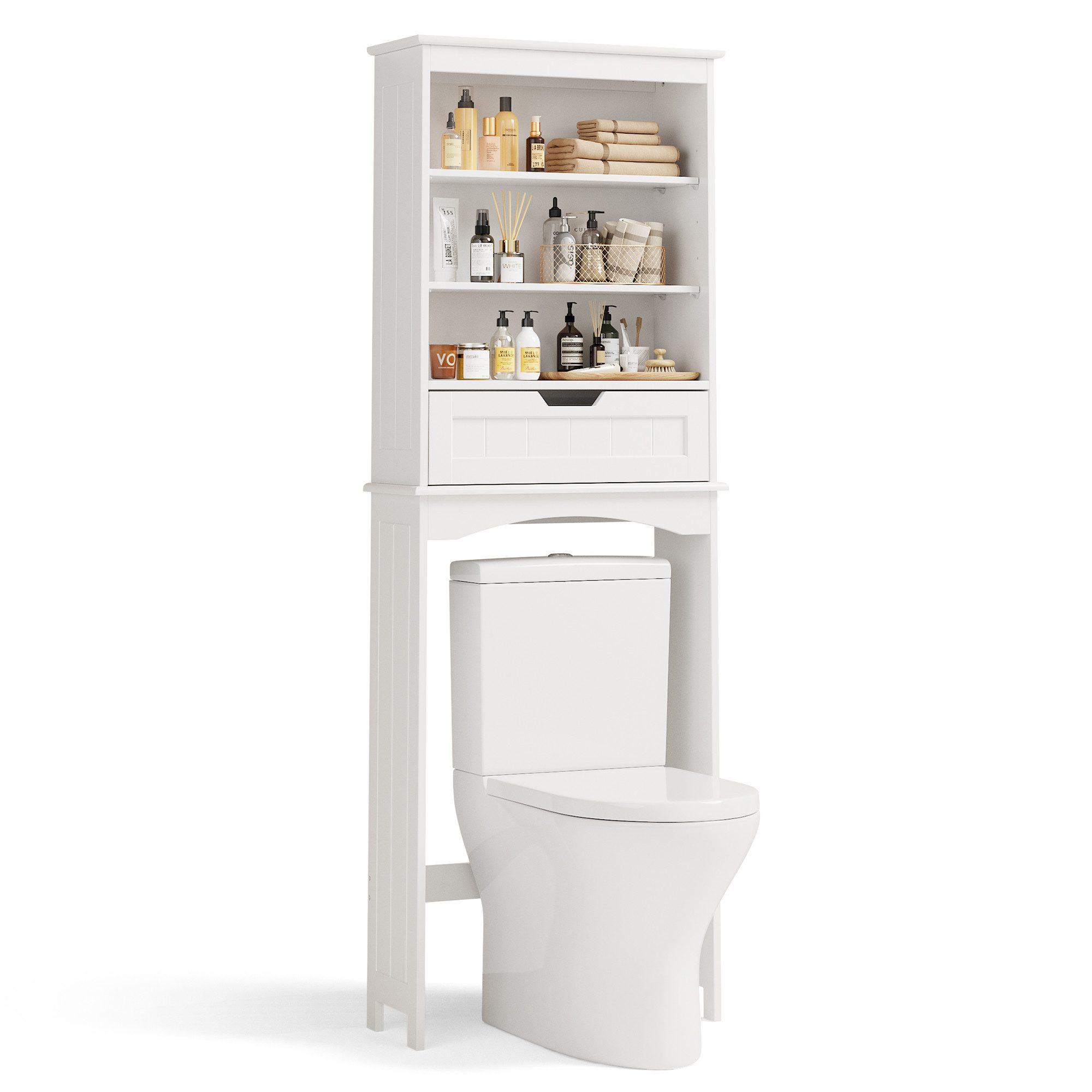 Bealife Badregal,Toilettenregal, WC-Schrank mit Verstellbares Regal günstig online kaufen