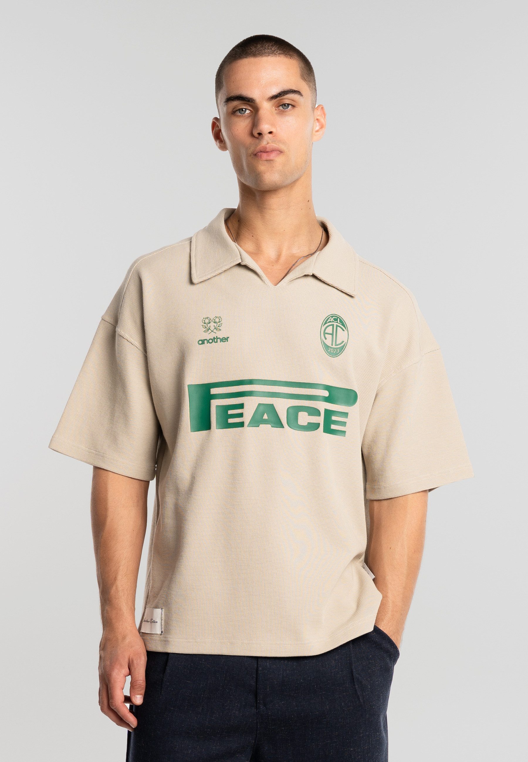 Another Cotton Lab Poloshirt Another Cotton Lab Peace Waffle Polo (1-tlg)