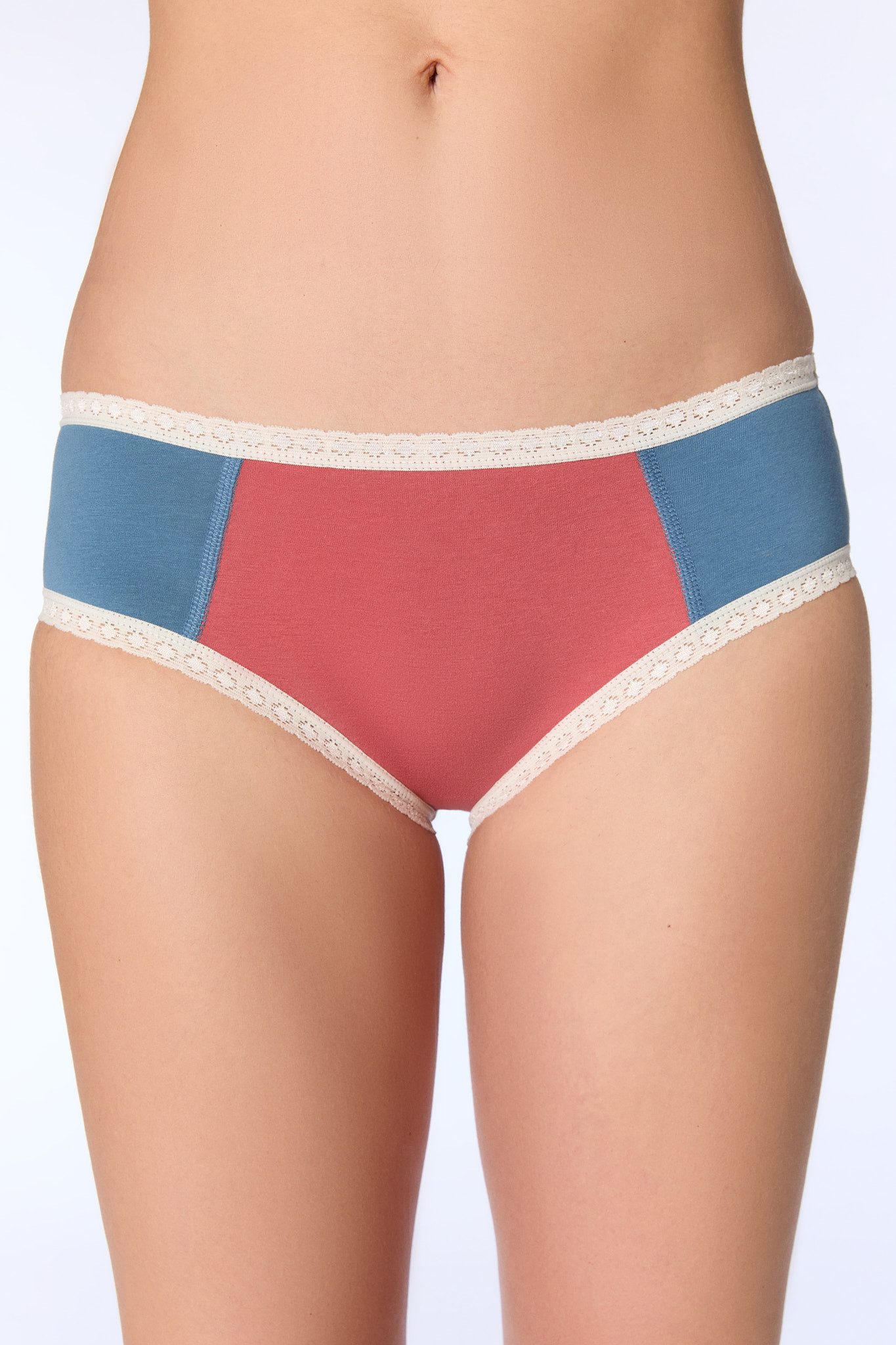 Slip Hipster mit Spitze (4er Pack)