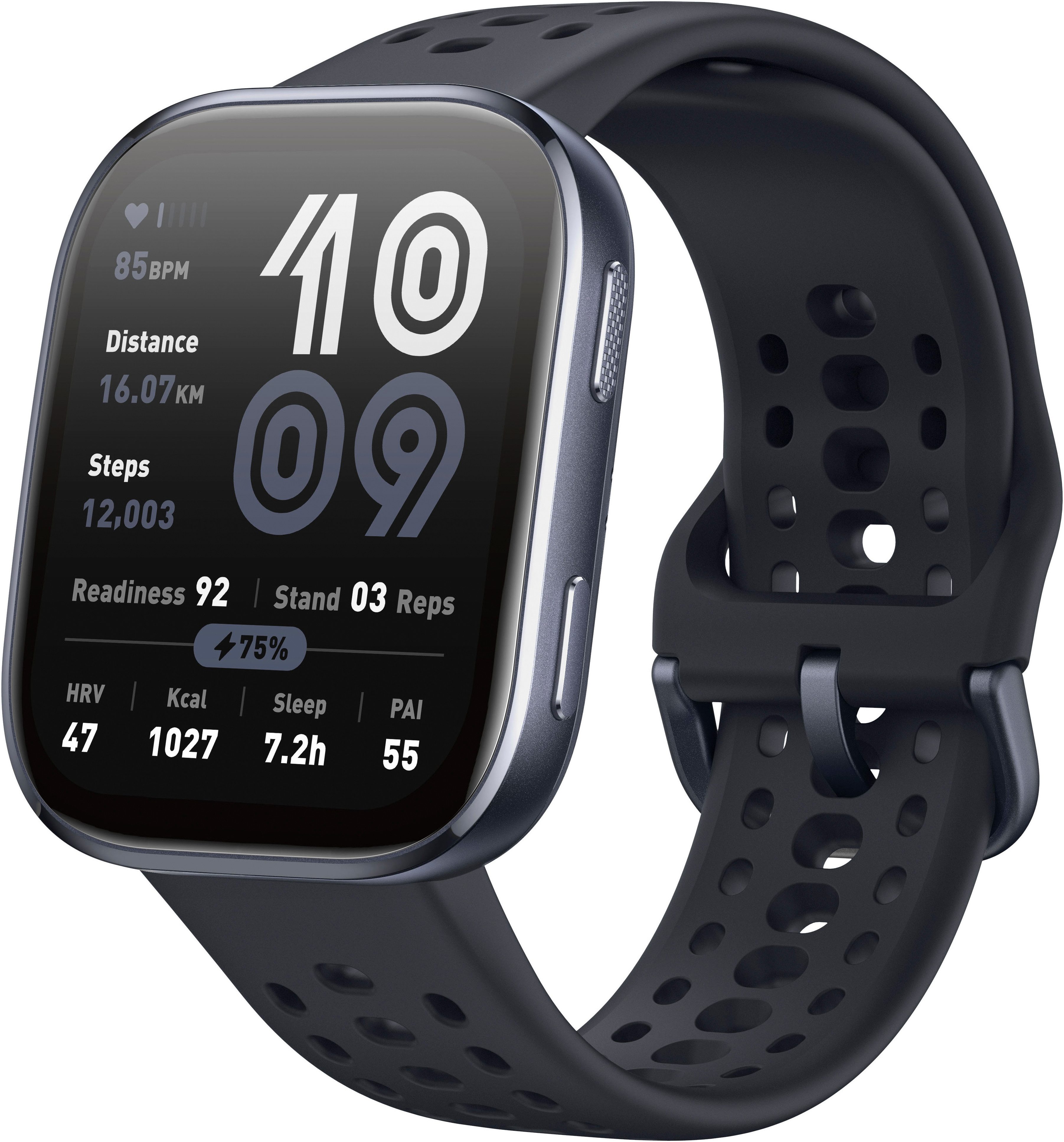 Amazfit Bip 6 Smartwatch (5 cm/1,97 Zoll, Zepp OS), Hyrox Race Mode schwarz