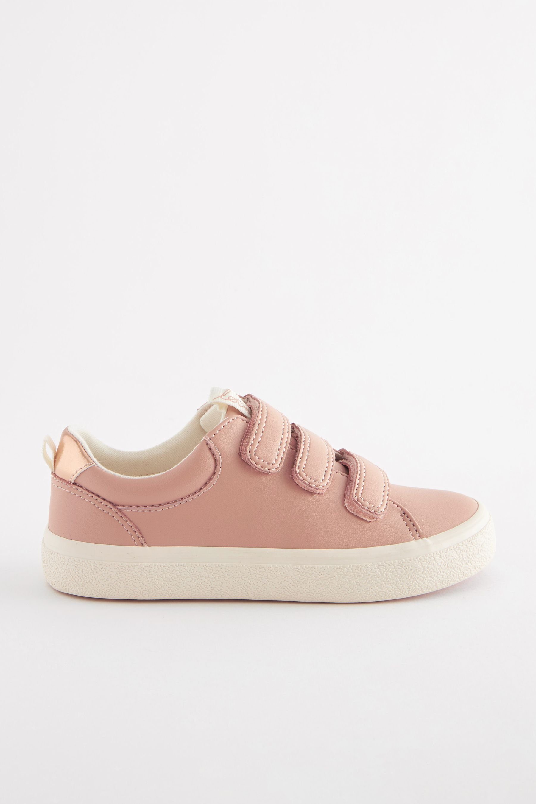 Passform Breite Sneakers - mit Klettverschluss (1-tlg) Rose Sneaker Pink Next