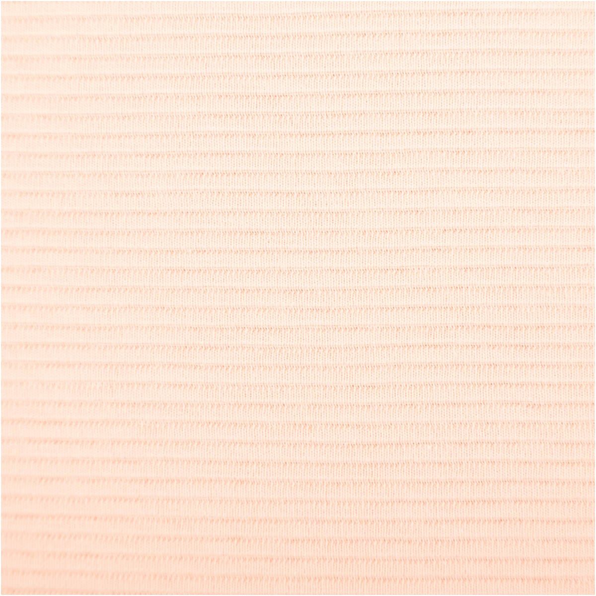SCHÖNER LEBEN. Stoff Jersey Stoff Meterware Rippjersey Ottoman uni Lachsrosa 150cm, allergikergeeignet