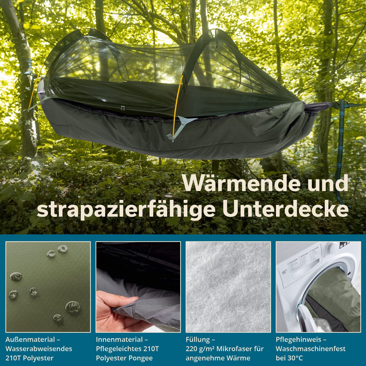 Skandika Hängezelt Unterdecke für Hängemattenzelt Rian, günstig online kaufen