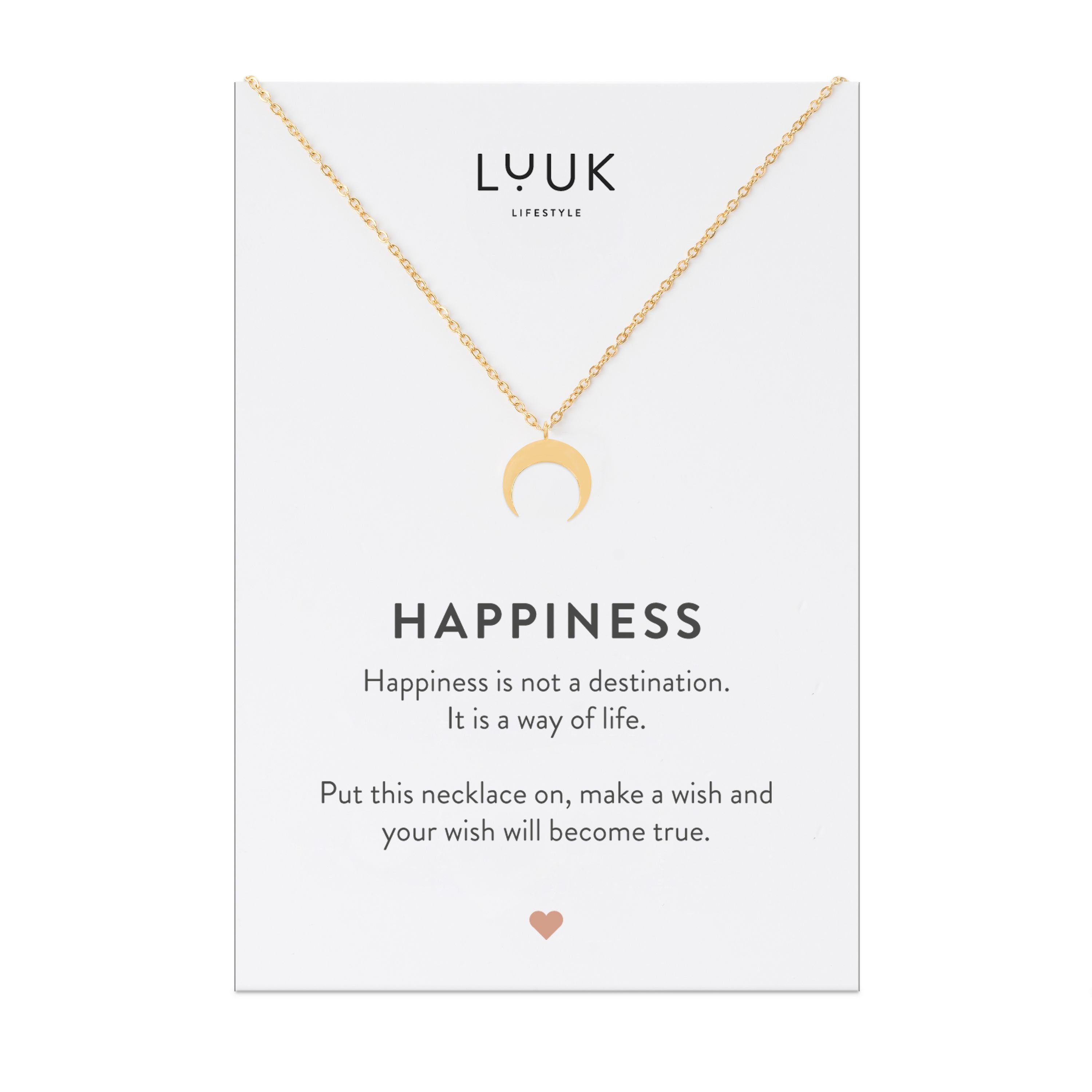 LUUK LIFESTYLE Kette mit Anhänger Halbmond, günstig online kaufen