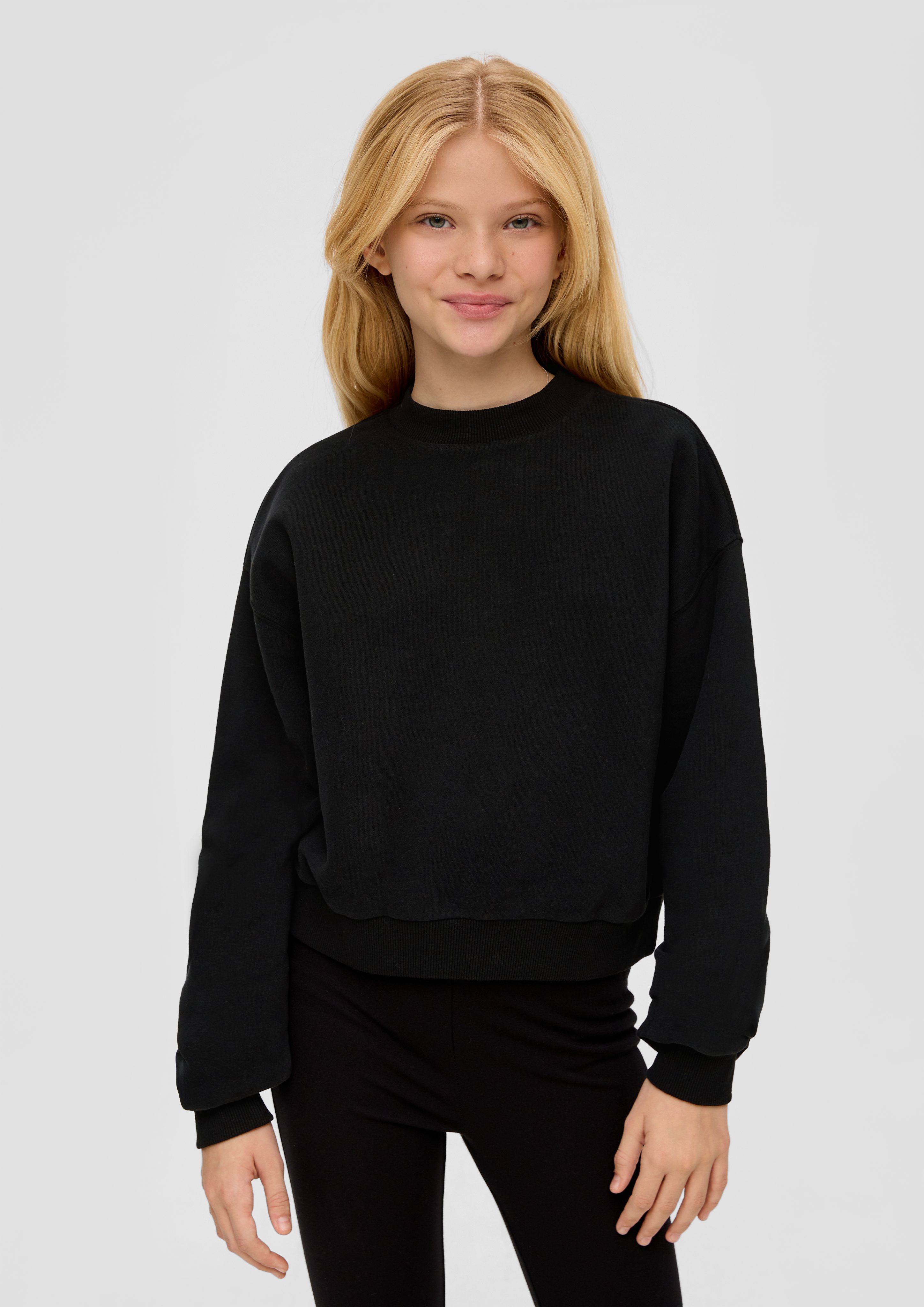 schwarz Rückenprint Sweatshirt mit s.Oliver Sweatshirt