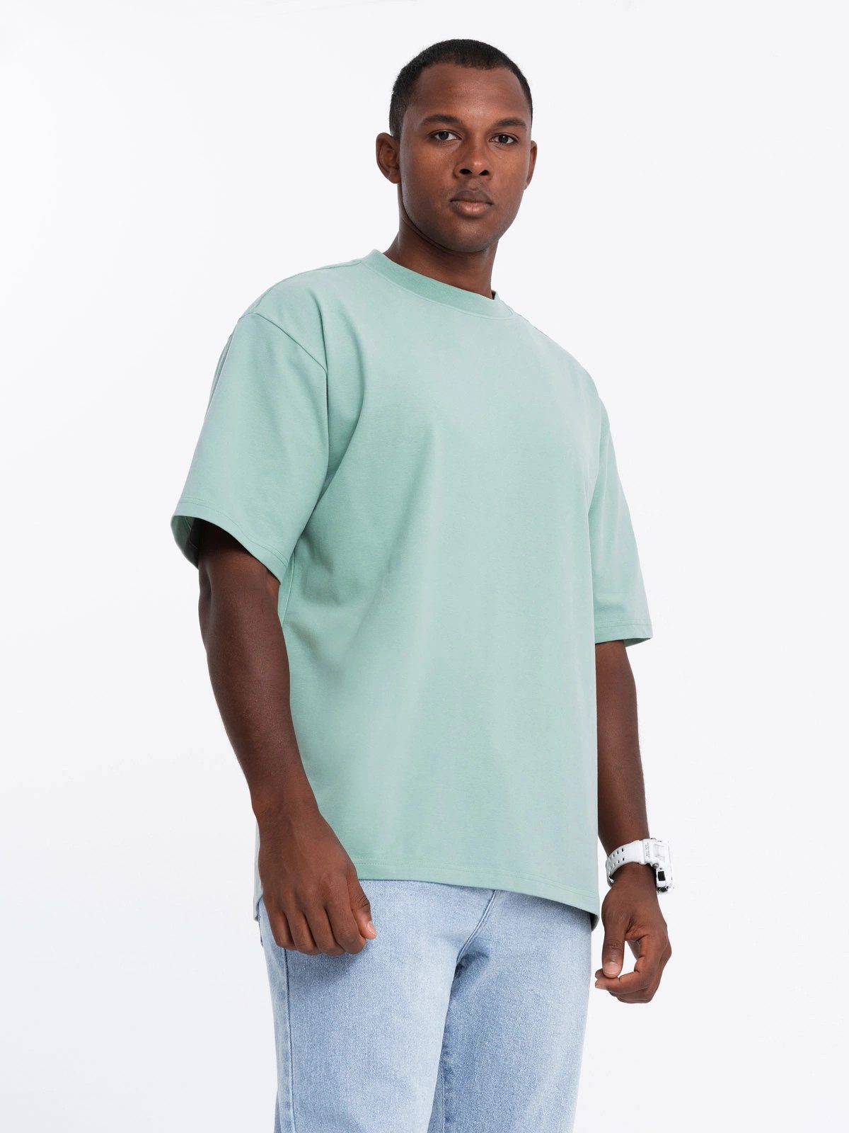 OMBRE T-Shirt Baumwoll-T-Shirt LOOSE FIT mit günstig online kaufen