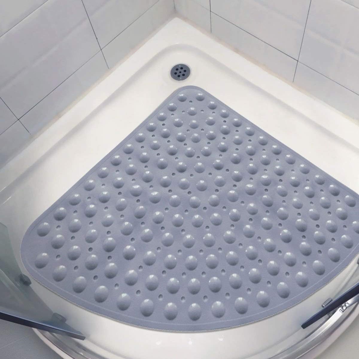 genialo Duschmatte ca 55 x 55 cm rutschhemmende Badezimmer Matte Grau – Bild 2 von 2