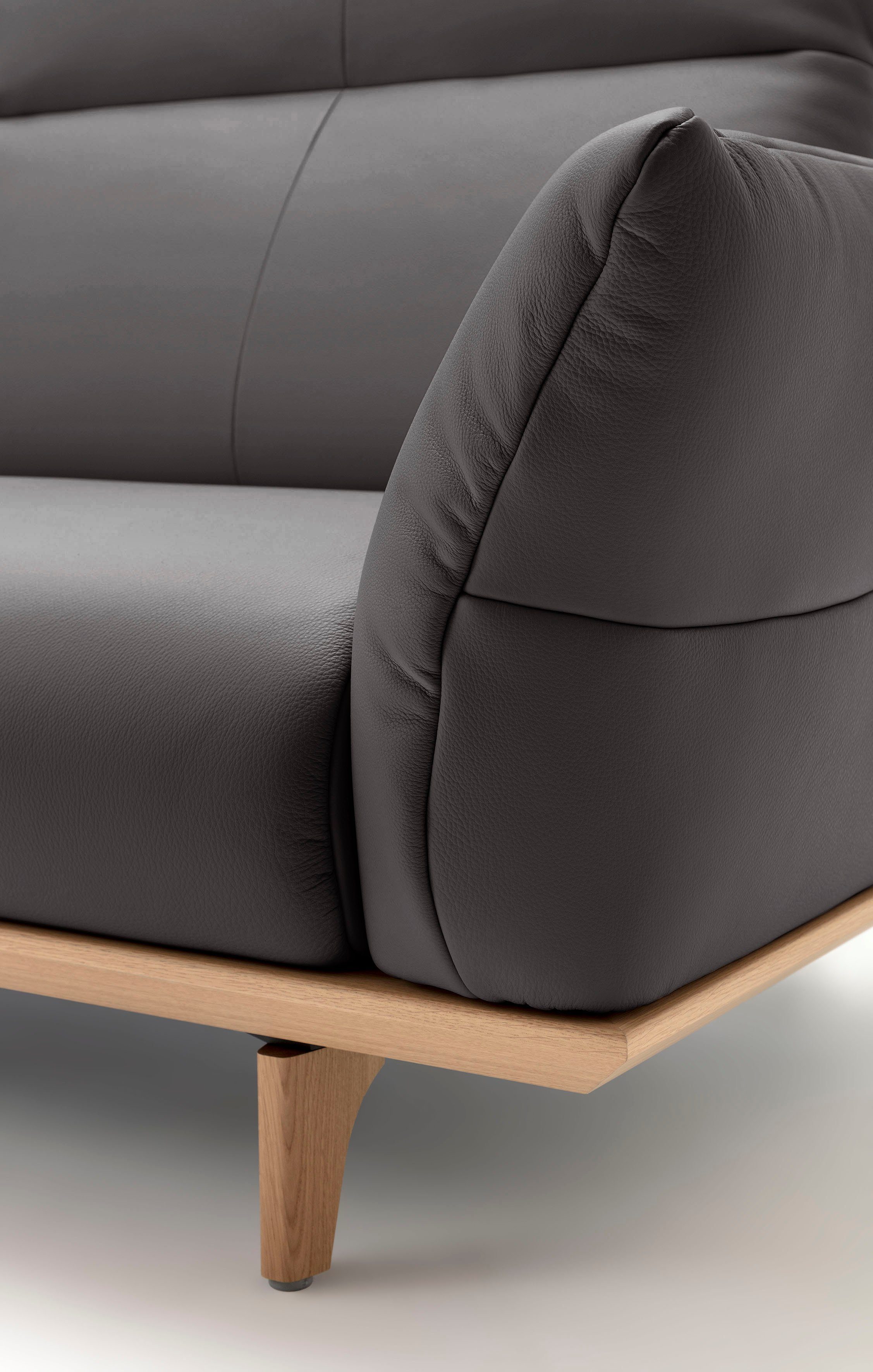 sofa hülsta 3-Sitzer natur, Eiche, Füße hs.460, 208 cm Eiche Breite Sockel in