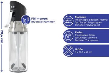 Maximex Ölspender, 2-in-1 Zerstäuber mit Sprühfunktion, für Öl, Balsamico und Co.