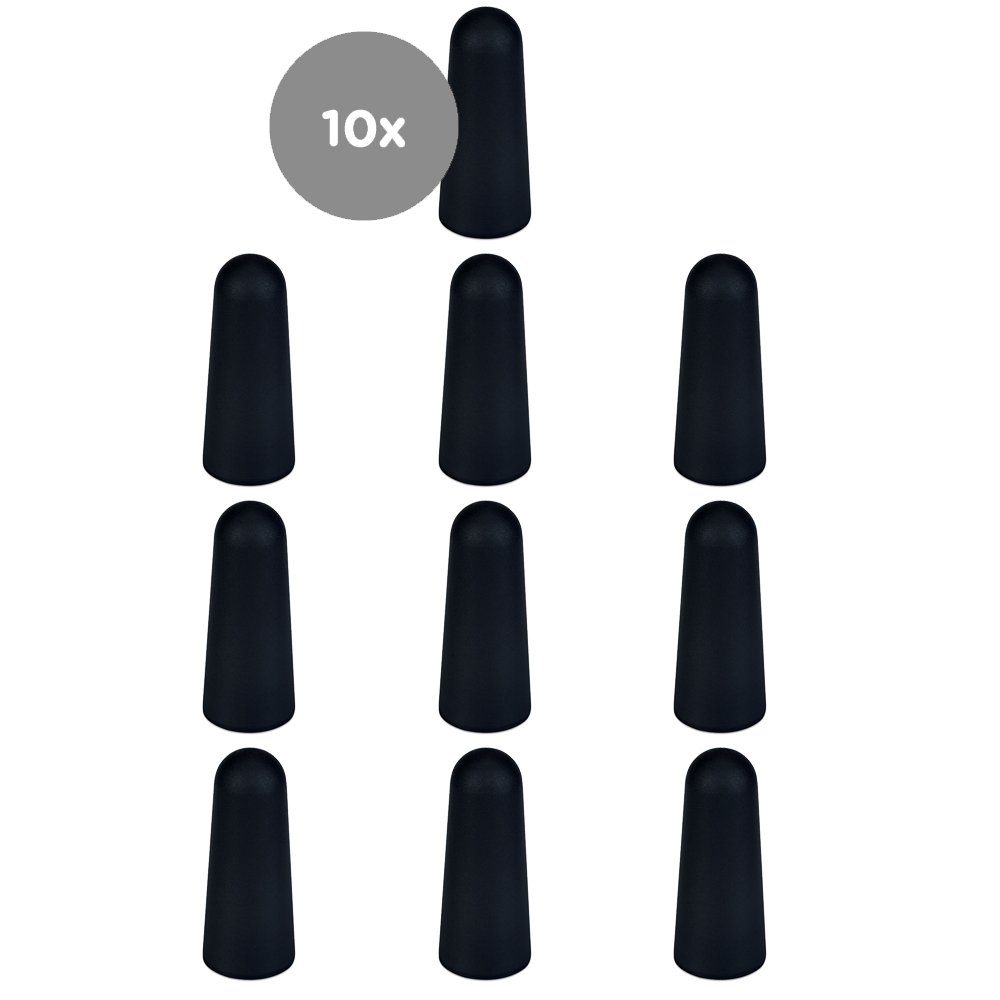 sossai® Türstopper Bodenstopper / Wandstopper NTS9 - ANTON (10 St), Farbe: Schwarz