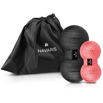 Navaris Massageball 2x Peanut Duo Massageball - Duoball Set - in 2 Größen, 1-tlg.
