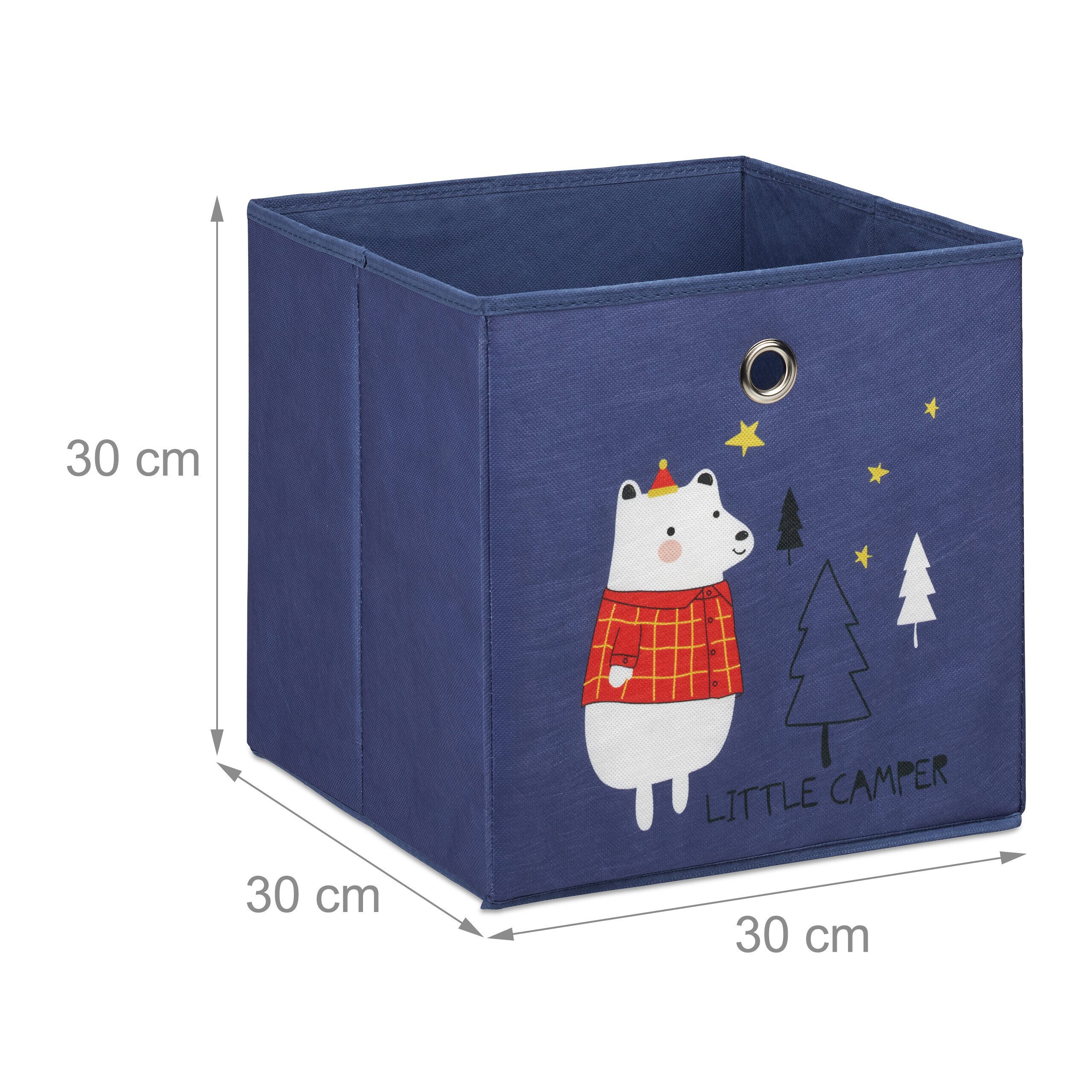 relaxdays Faltbox Kinder Aufbewahrungsboxen im 4er Set (4 St), A – Bild 4 von 5