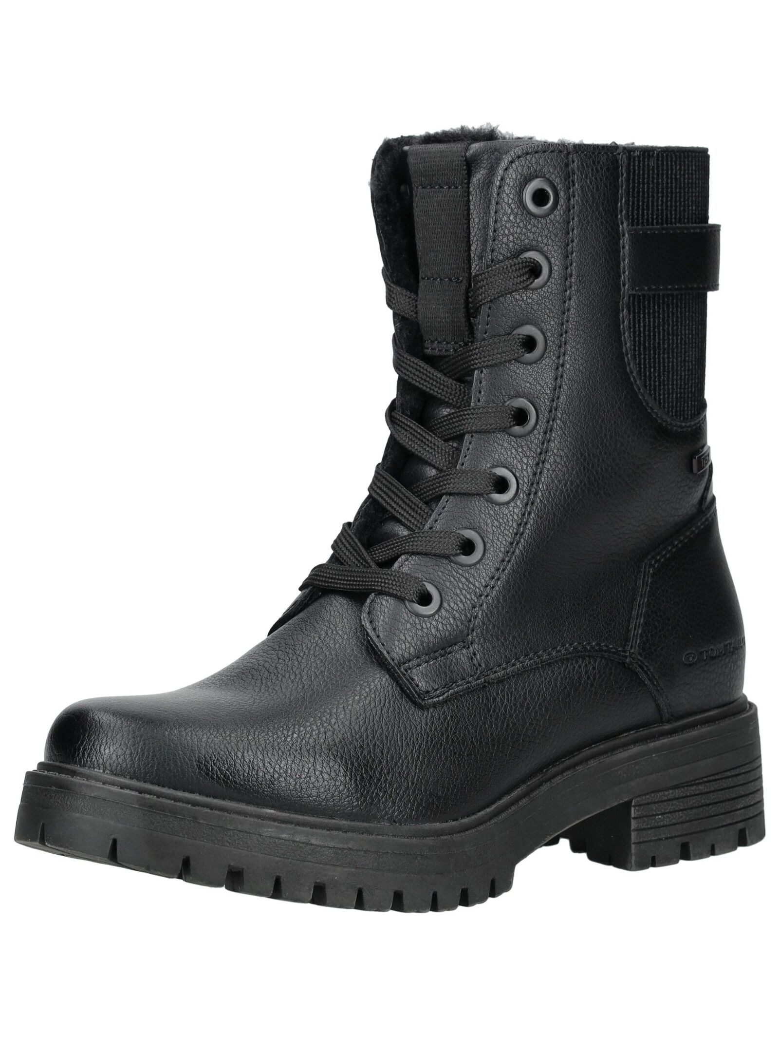 TOM TAILOR Tom Tailor Stiefelette Lederimitat/Textil Schnürstiefelette