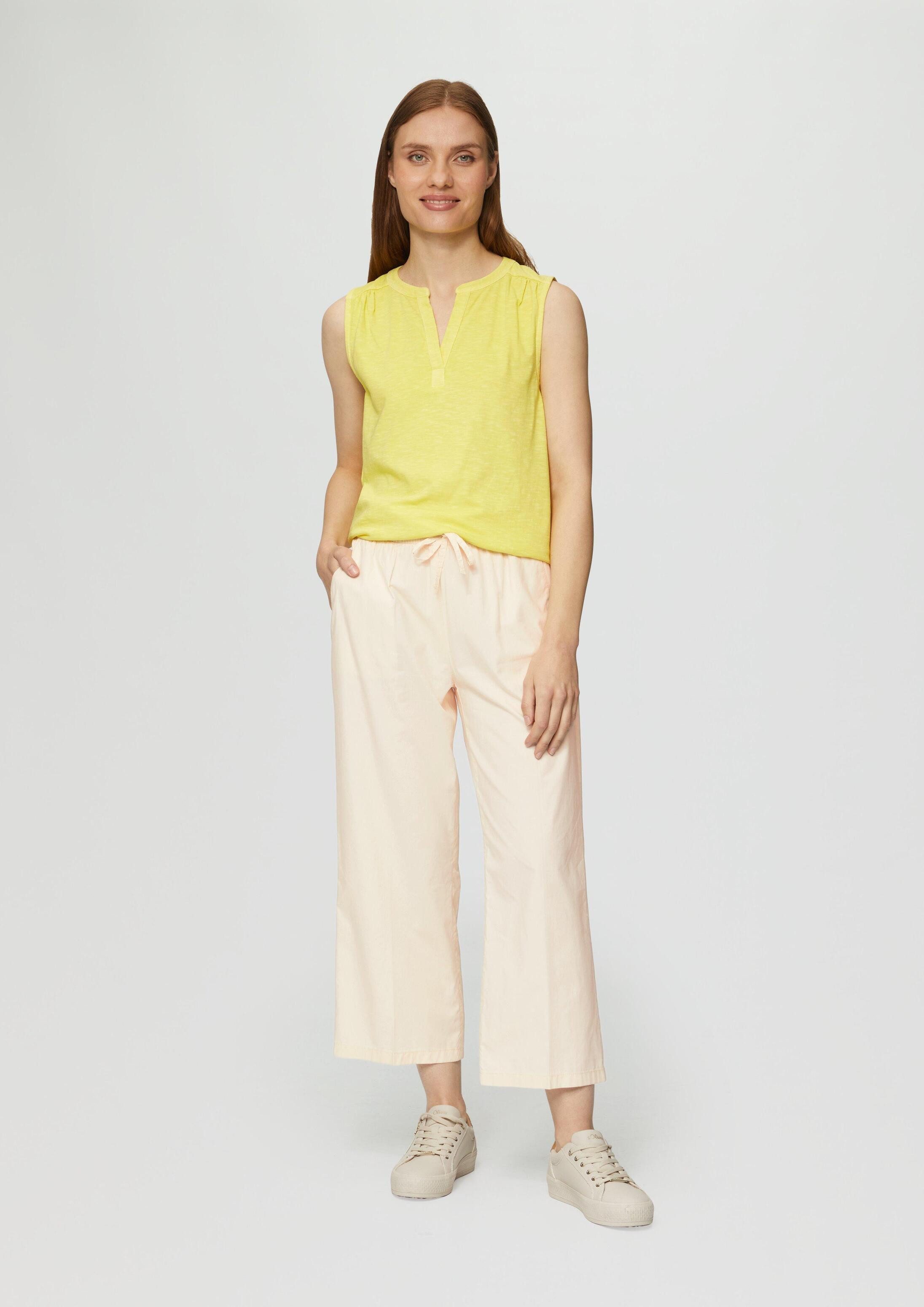s.Oliver Culotte Hose Culotte aus Baumwolle mit Elastikbund und Tunnelzug