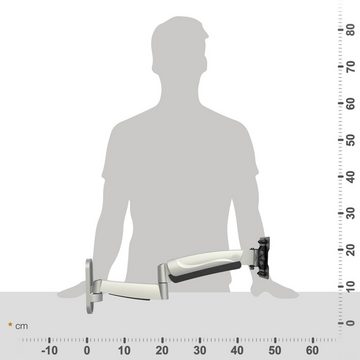 RICOO S2711 TV-Wandhalterung, (bis 33 Zoll, schwenkbar neigbar Monitor Wand Halter universal VESA 100x100 Gasfeder)