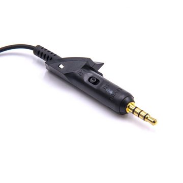vhbw passend für Bose QuietComfort QC2, 2, QC15, 15 Kopfhörer / Mobilfunk Audio-Kabel