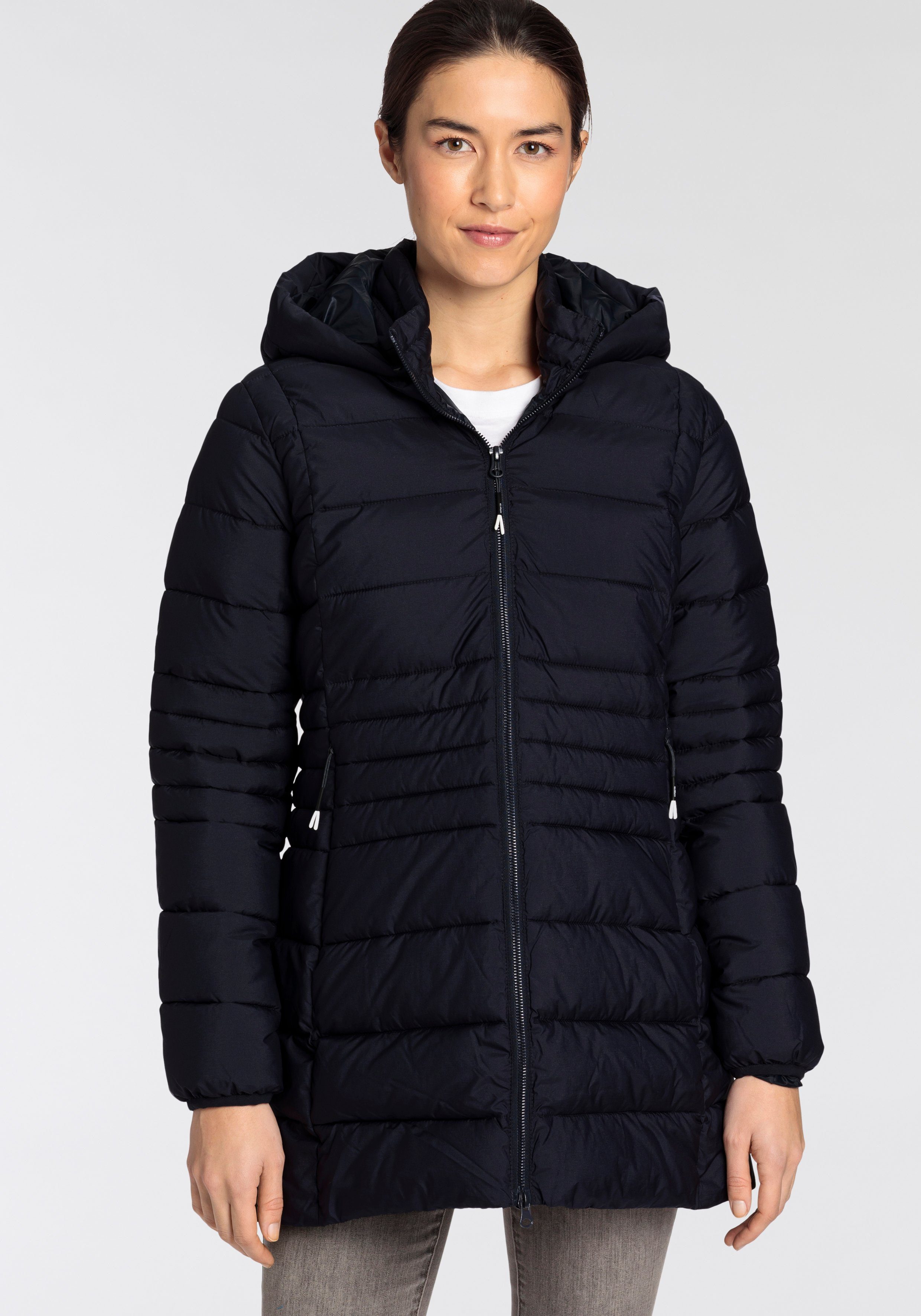 Steppjacke WOMAN PARKA SNAPS HOOD