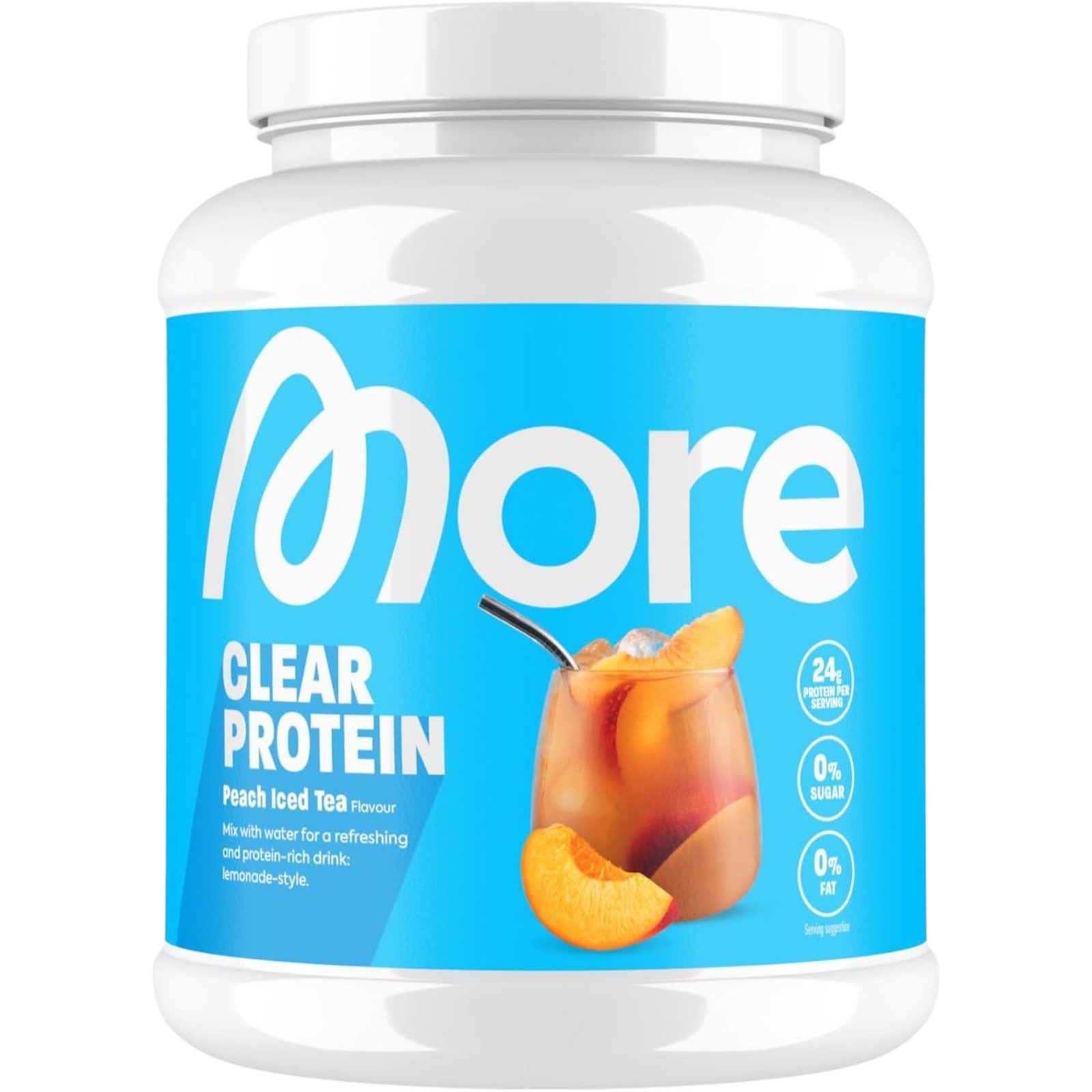 More Nutrition MORE Clear Protein, Peach Iced Tea, 600 g Pulver, 600 g
