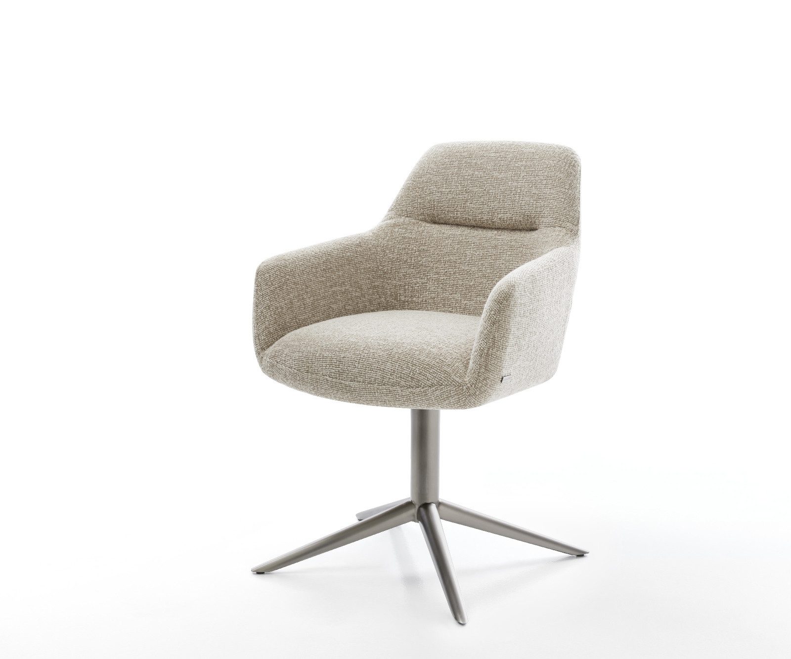 DELIFE Polsterstuhl Pejo-Flex, Fußkreuz Graphit Webstoff günstig online kaufen