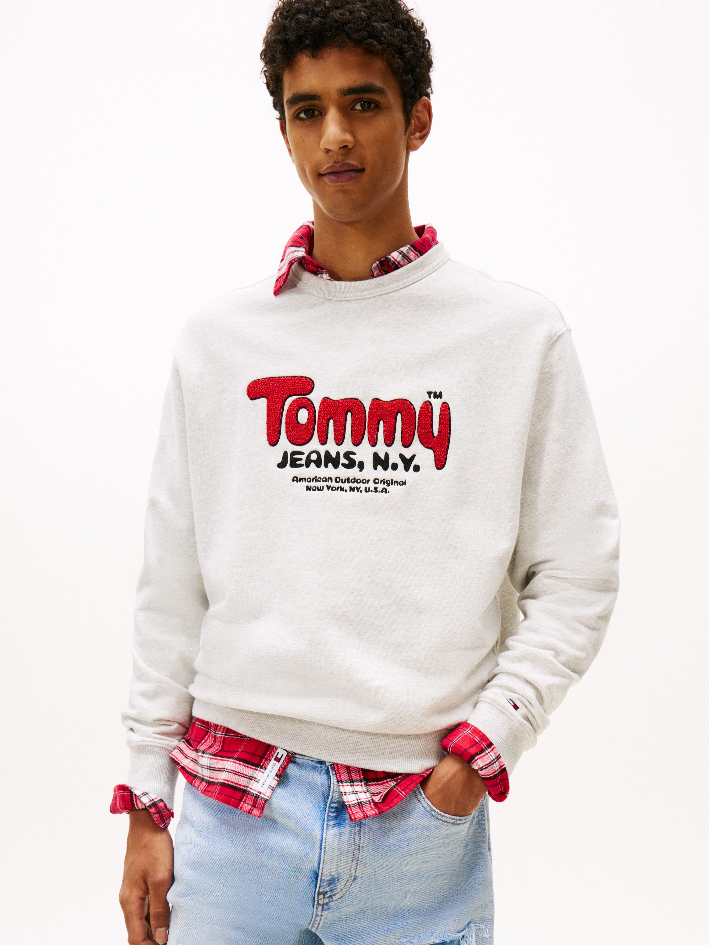 Tommy Jeans Sweatshirt BOUCLE Relaxed fit mit Rundhalsausschnitt günstig online kaufen