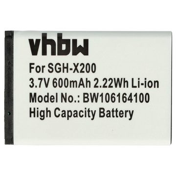 vhbw Ersatz für Samsung AB043446LA, AB043446BC, AB043446BE, AB043446LE, Smartphone-Akku Li-Ion 600 mAh (3,7 V)