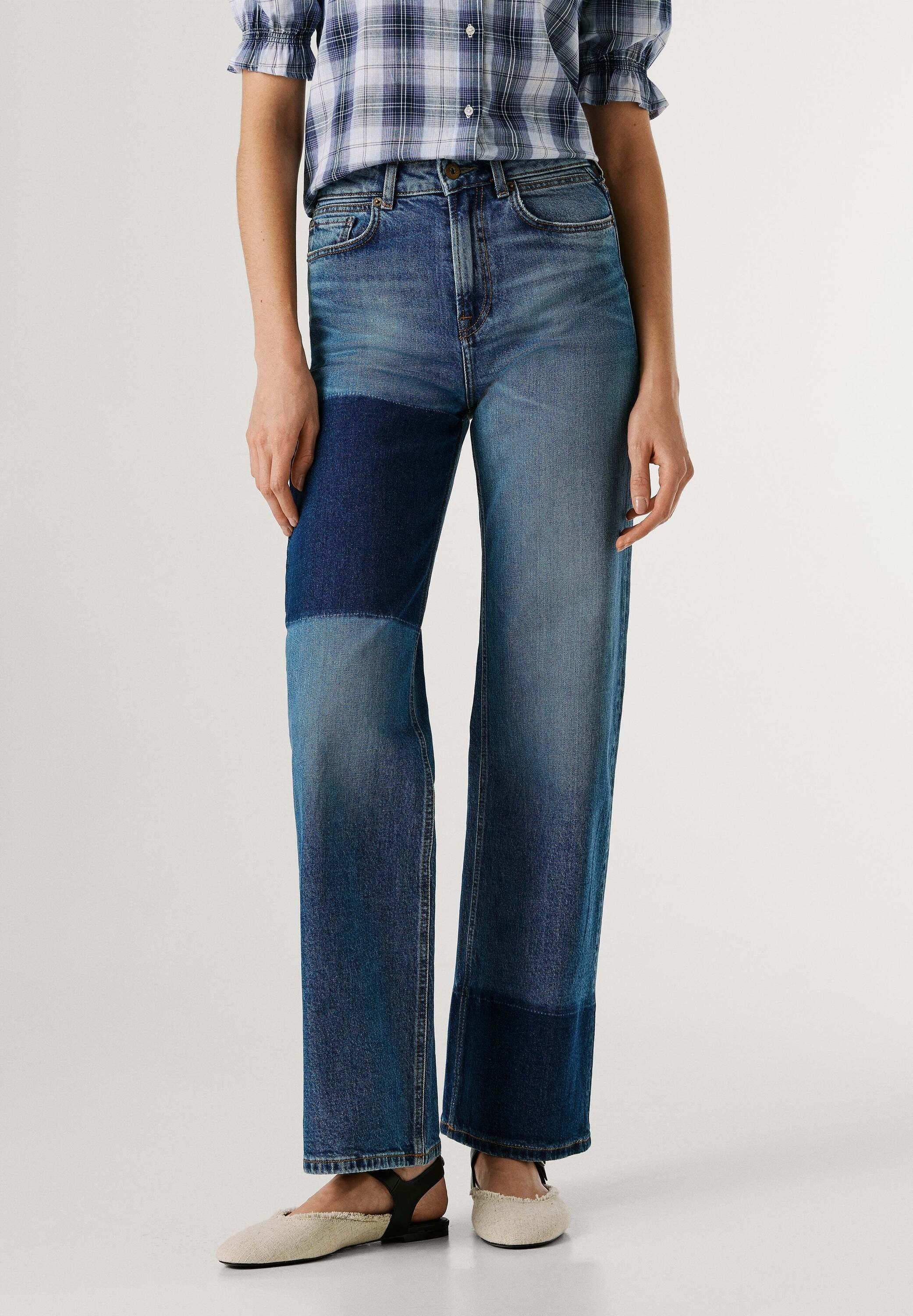 Pepe Jeans Straight-Jeans trousers STRAIGHT JEANS UHW LEXA MID DARK