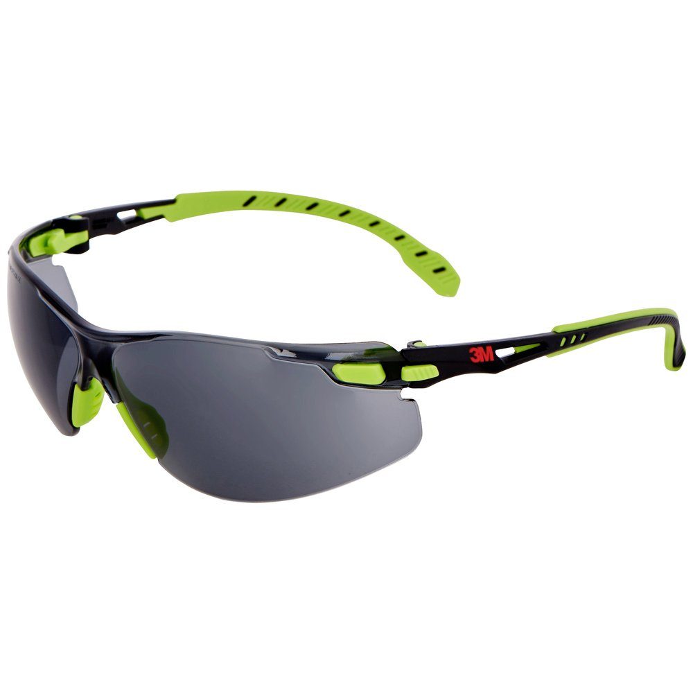 3M mit Grün, 3M S1202SGAF Antibeschlag-Schutz Schutzbrille Solus Schwarz Arbeitsschutzbrille