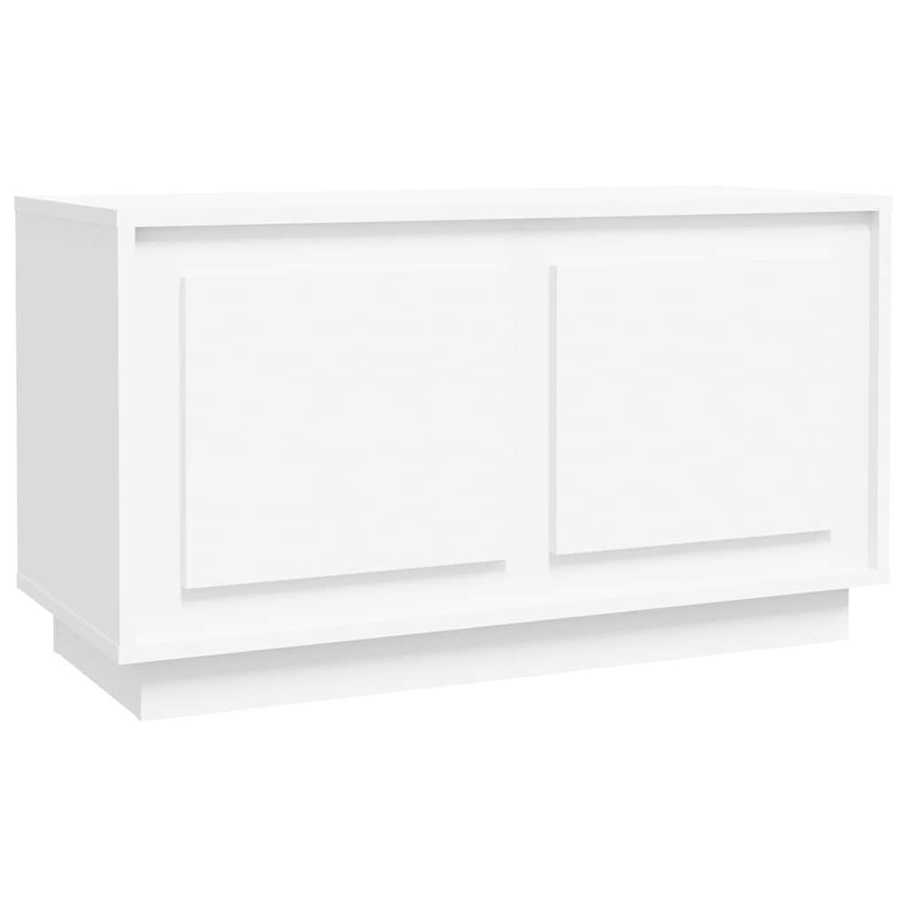 vidaXL TV-Schrank TV-Schrank Weiß 80x35x45 cm Holzwerkstoff (1-St)