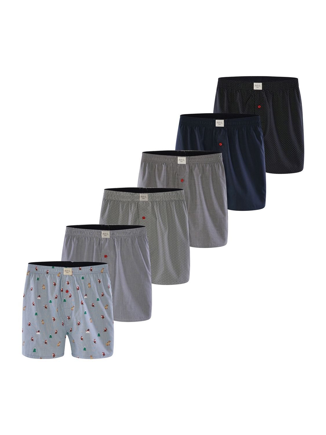 Boxershorts 6er Pack Webboxer BASIS Herren american Boxer Boxershorts Shorts