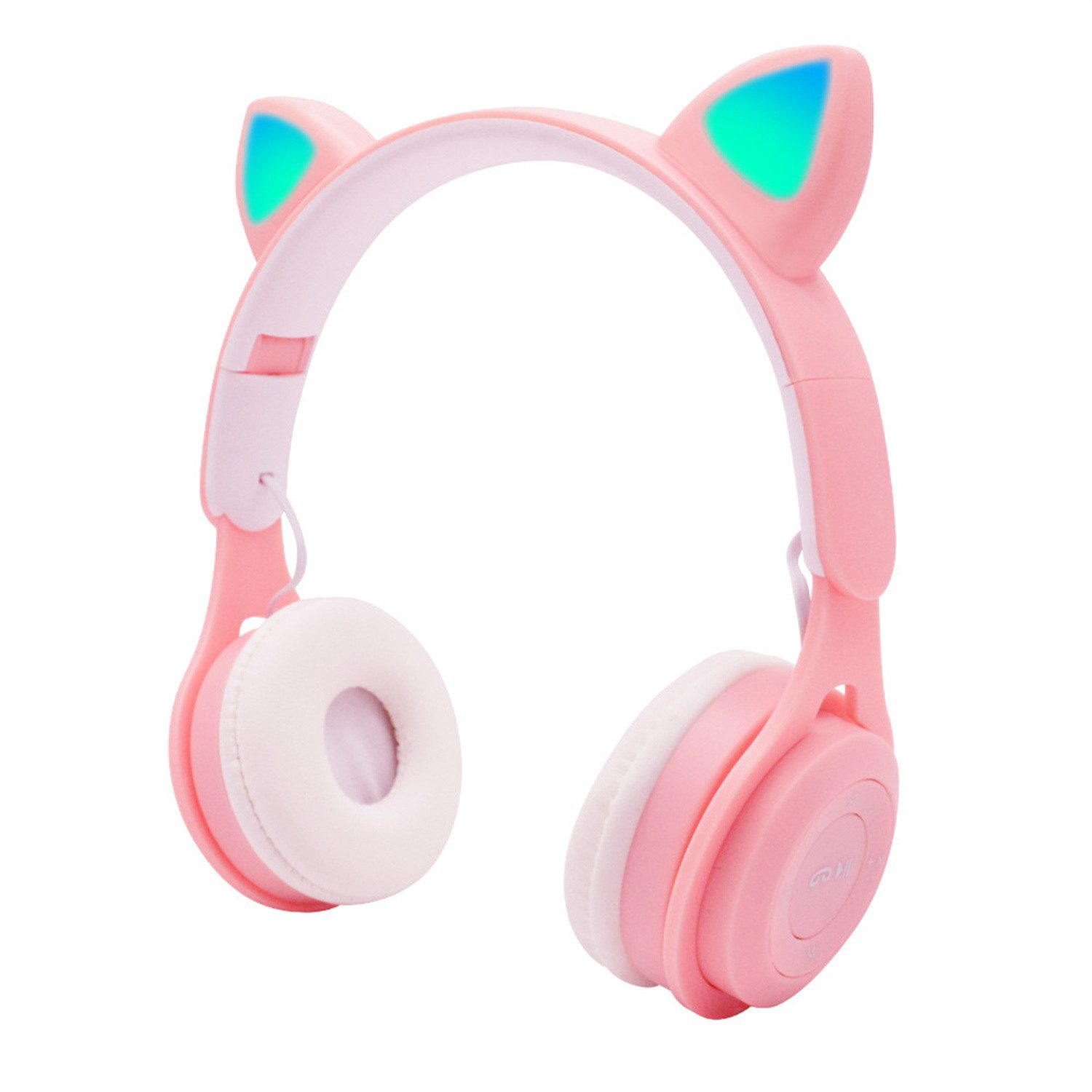 autolock Bluetooth Наушники Kinder, LED Katzenohren Kinder-Kopfhörer