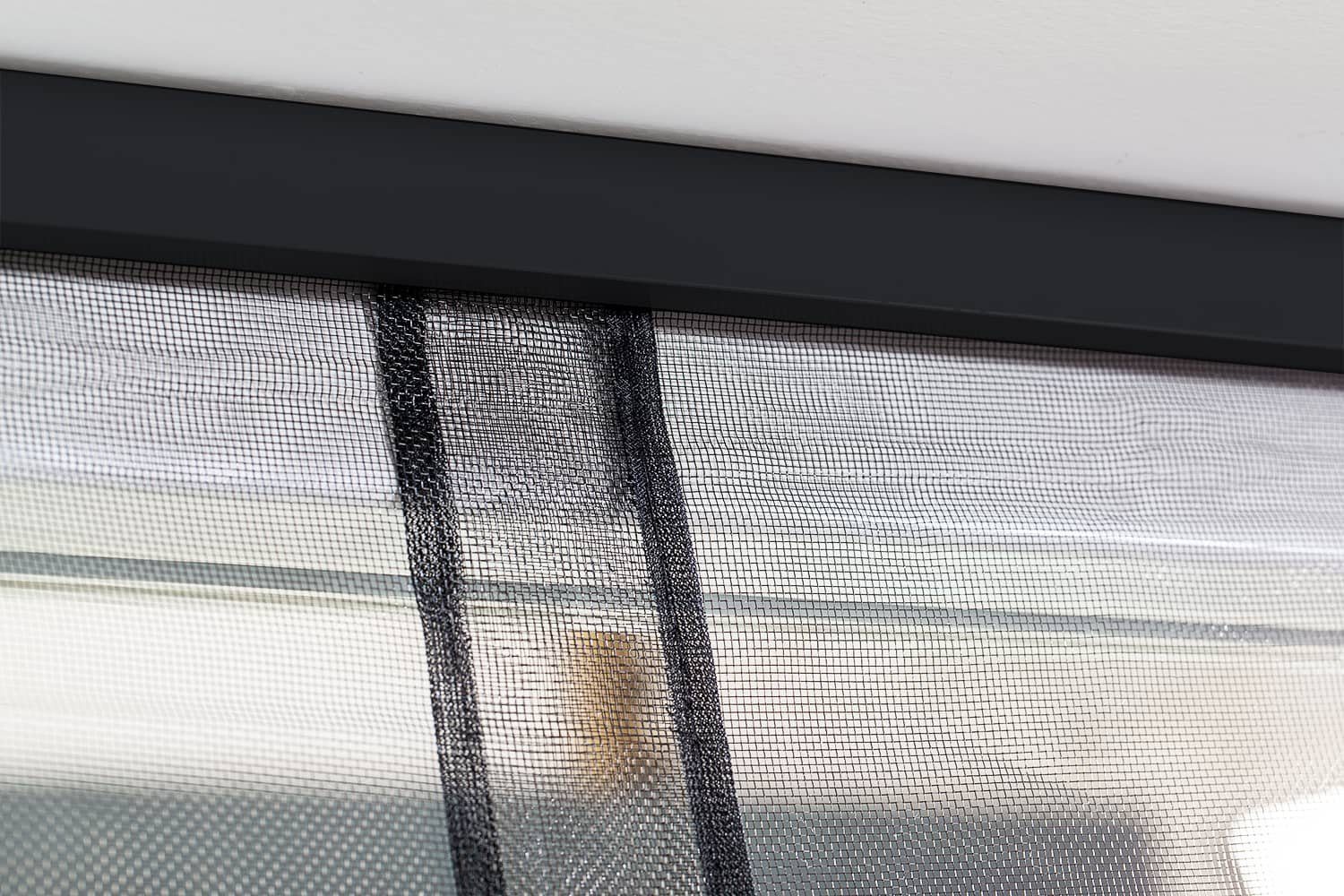 Insektenschutz-Vorhang Vorhang COMFORT, Fliegengitter anthrazit Selbstbausatz empasa Insektenschutzvorhang