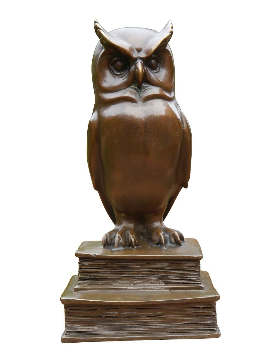 Tierfigur Dekorative Figur einer Eule aus Bronze