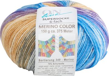 ONline Wolle Supersocke Merino-Color Häkelwolle, Sortierung 349 150 g