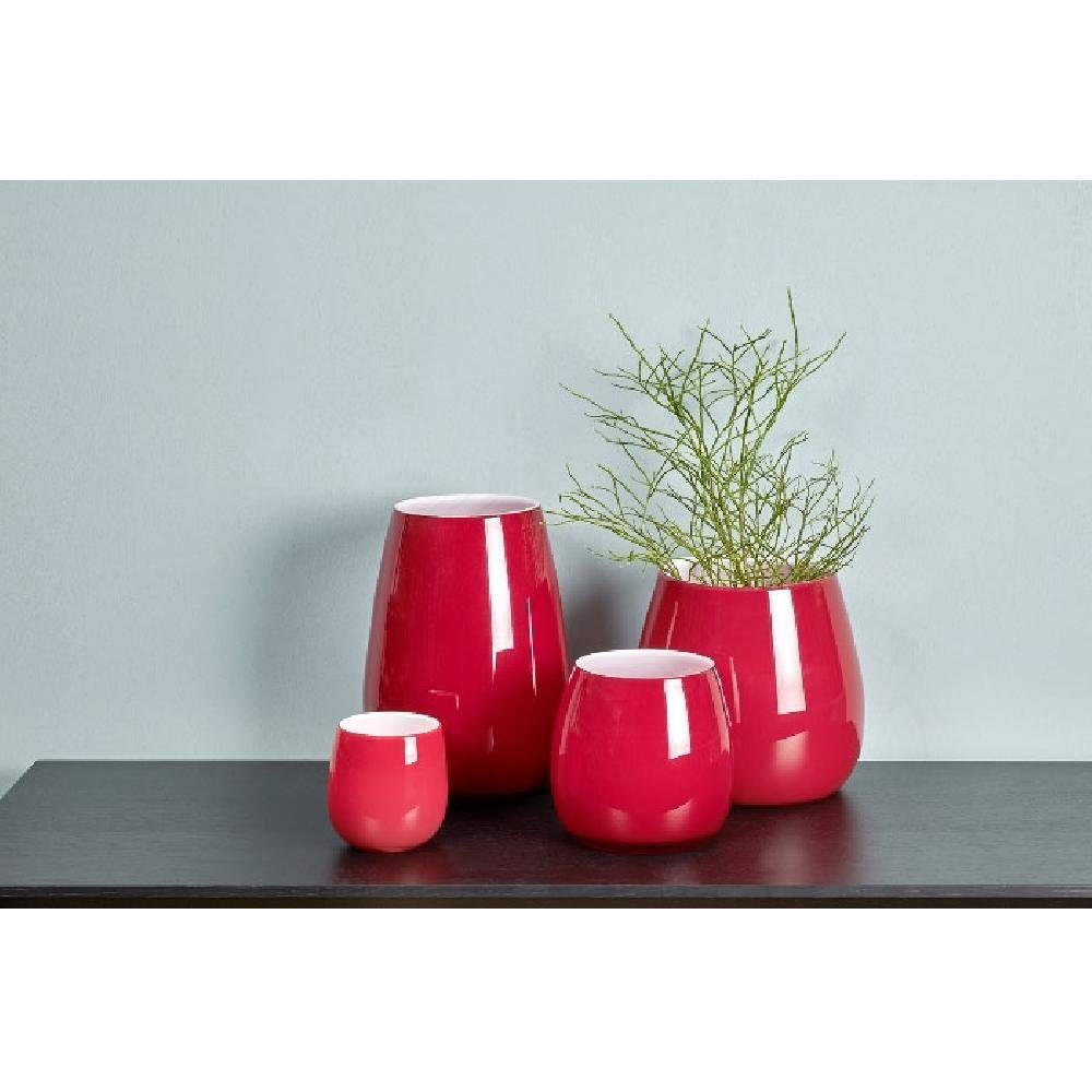 Lambert Dekovase Vase Pisano Rot Weiß (24cm)