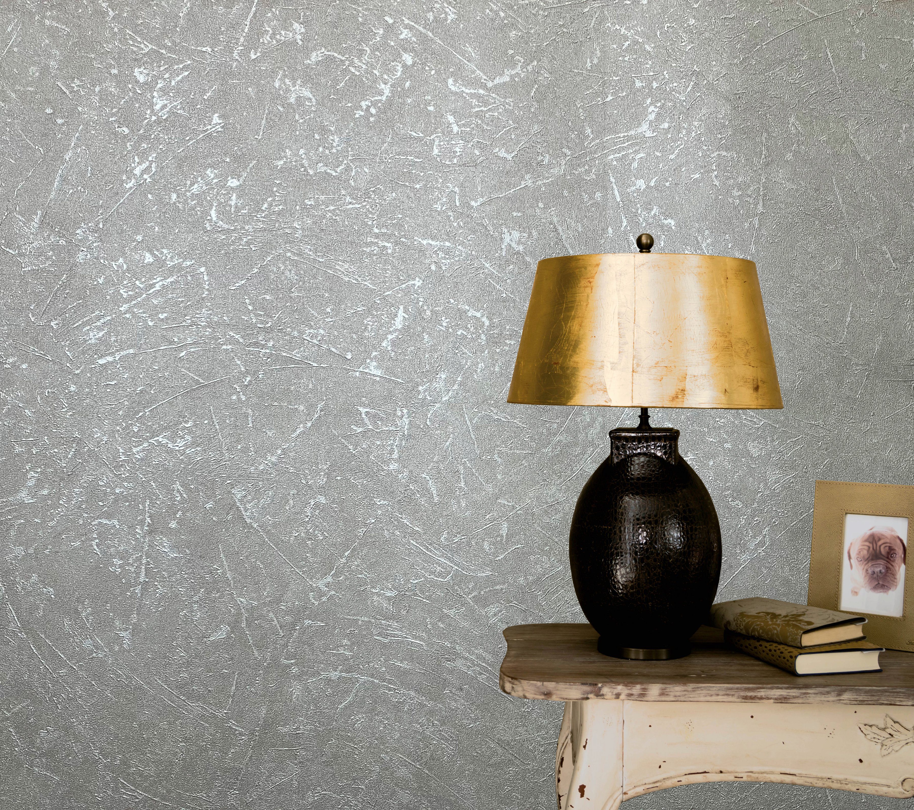 Marburg Vliestapete Vintage Deluxe Betonoptik Anthrazit-Silber FSC® günstig online kaufen