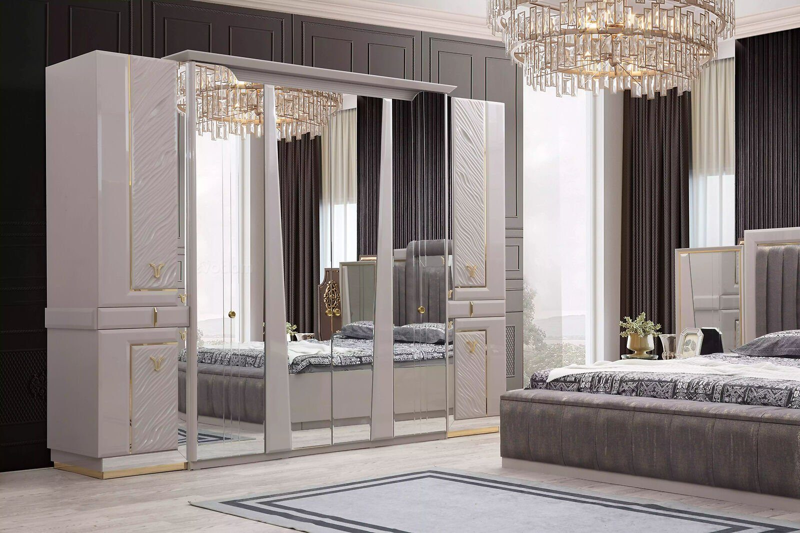 Made Neu JVmoebel Einrichtung Schlafzimmer Europa Stil (1-St., Kleiderschrank Luxus in Kleiderschrank Kleiderschrank) Modern Design