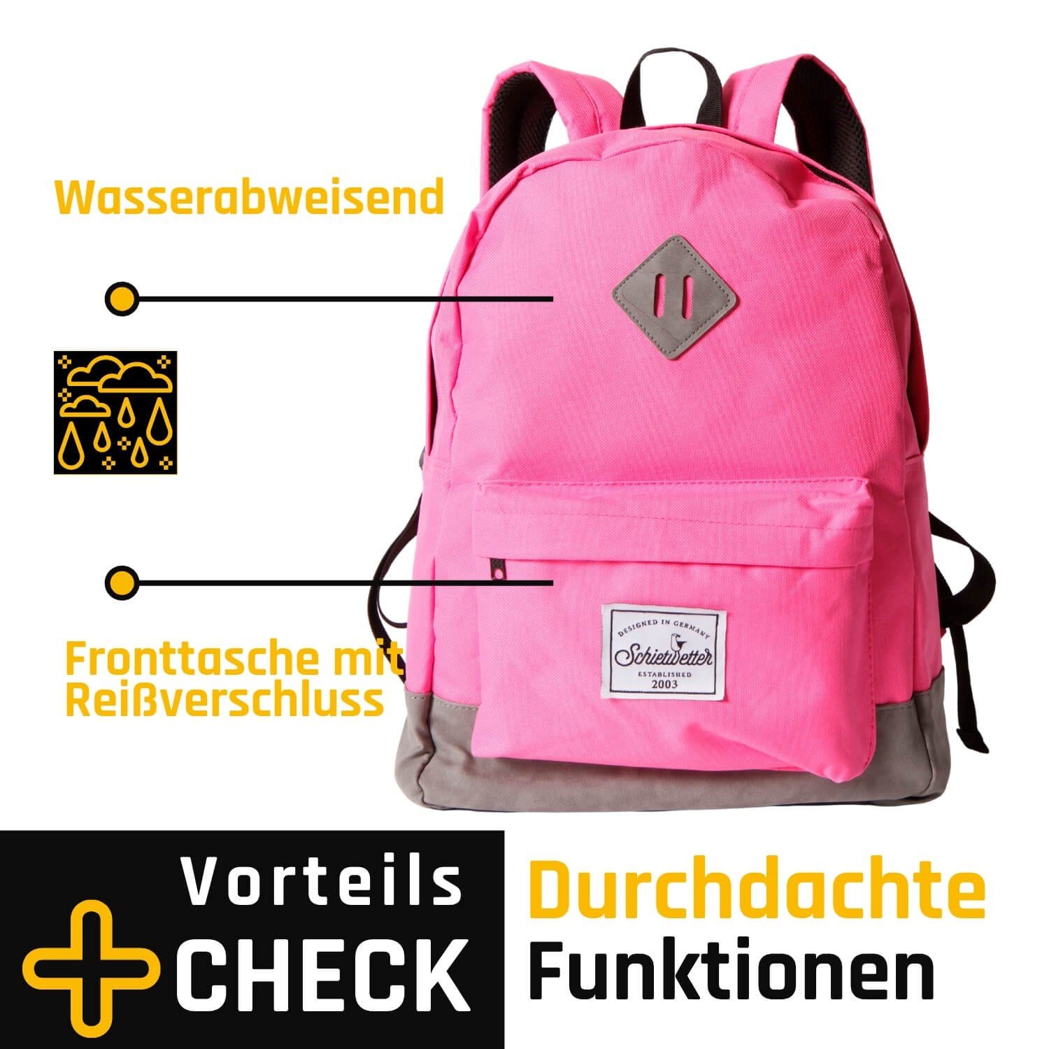 Accessories chic Accessoire, Schietwetter Rucksack und pink praktisch