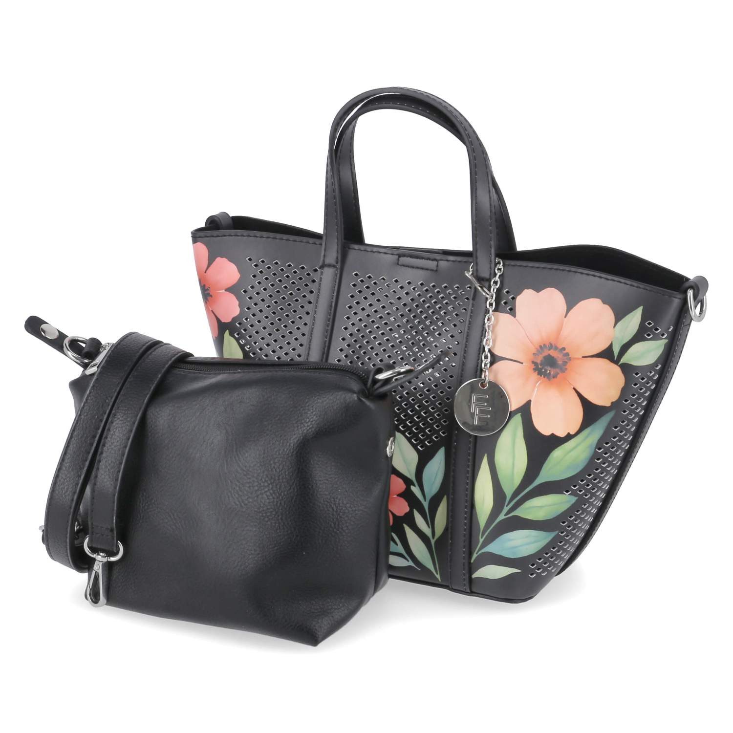 Fräulein Frida Handtasche Fräulein Frida FF2108,100 Damen Shopper Synthetik black