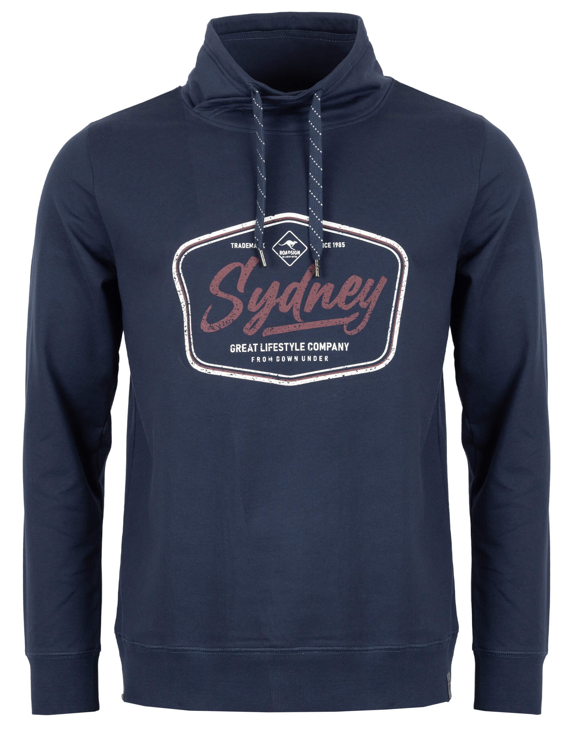 ROADSIGN australia Sweatshirt Mode (1, 1-tlg., 1) aus Baumwollmix und mit Schalkragen-Style