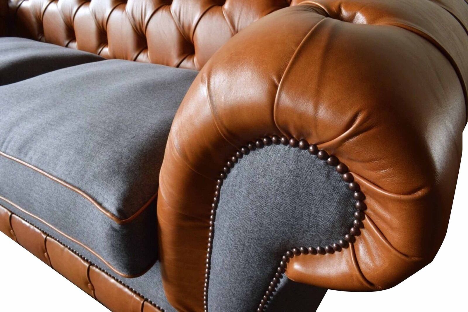 3 Europe In Sofas Design Leder JVmoebel Sofa Sofa Chesterfield Made Couch Neu, Luxus Sitzer Polster